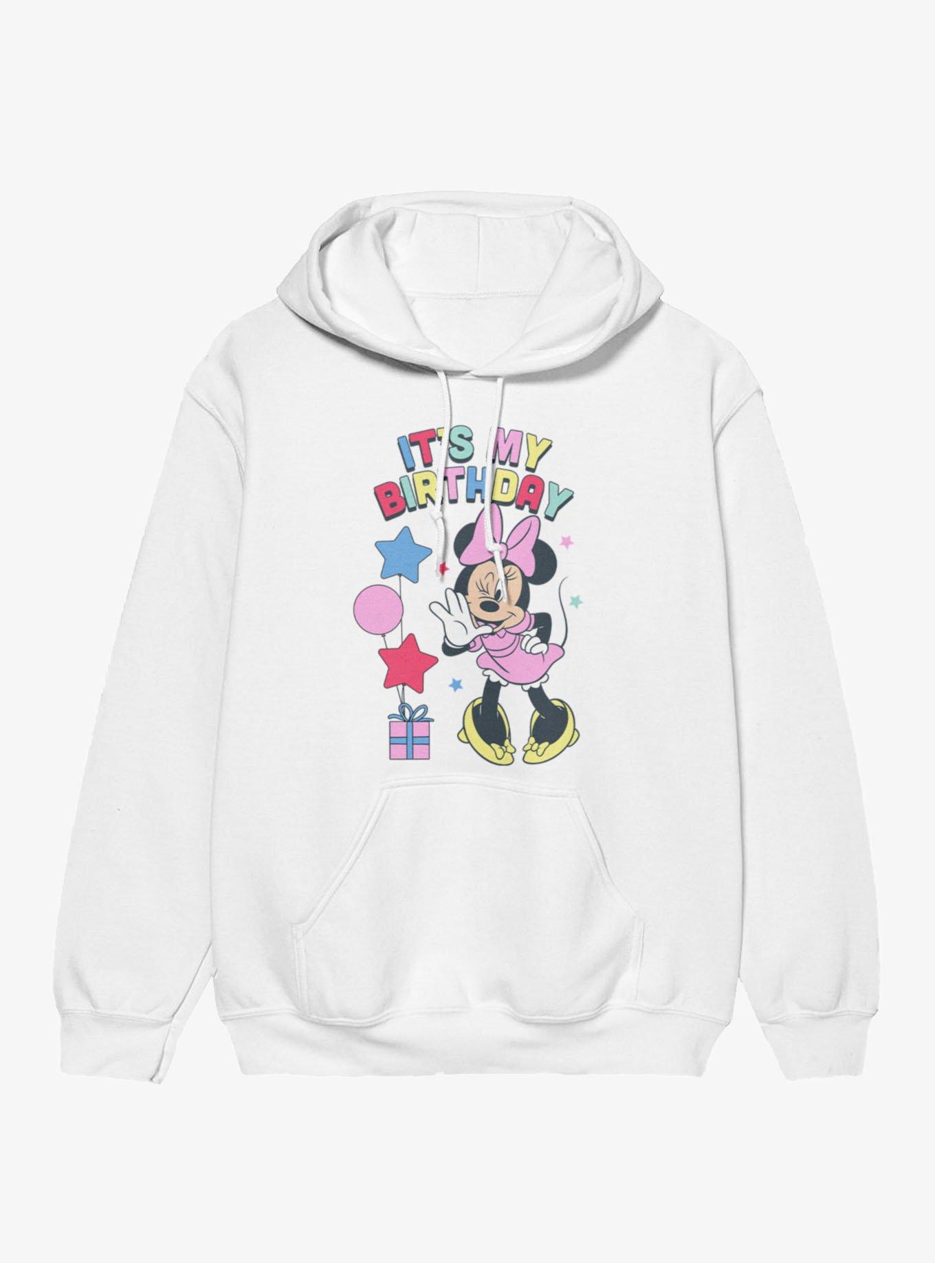 Disney Minnie Mouse It's My Birthday Wink And Whisper Hoodie, , hi-res