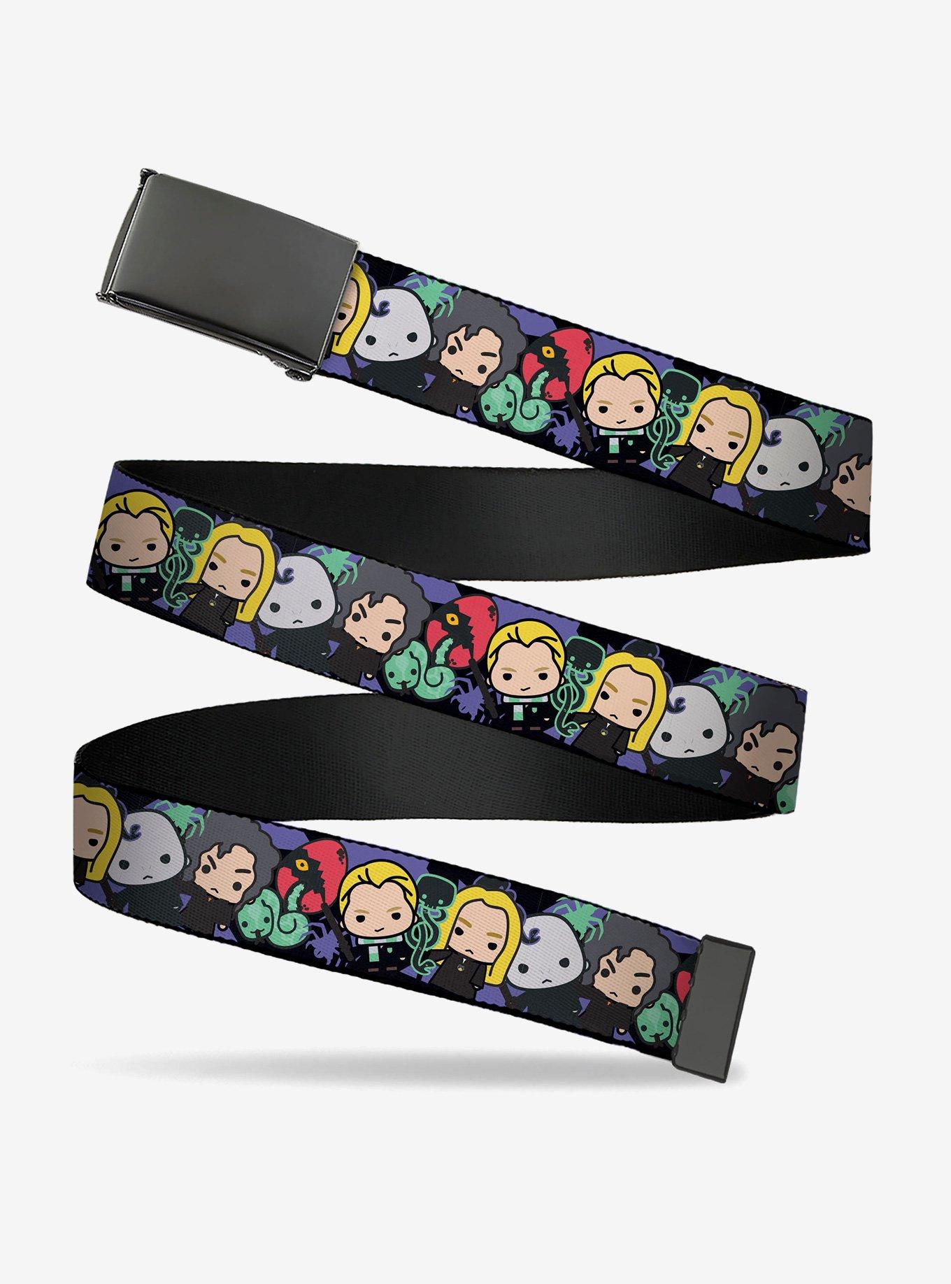 Harry Potter Chibi Slytherin House Characters and Icons Clamp Buckle Belt, , hi-res
