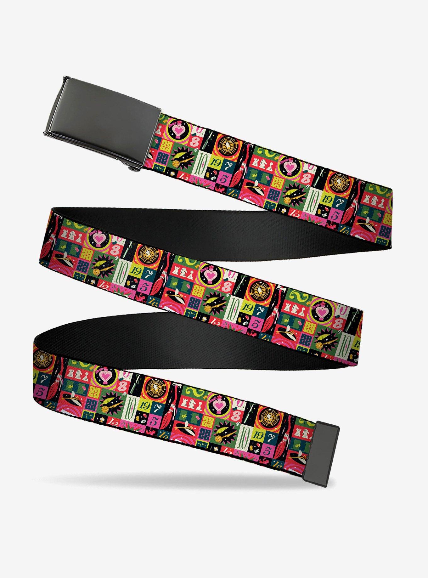 Harry Potter Deck The Holidays Christmas Collage Multi Clamp Buckle Belt, , hi-res
