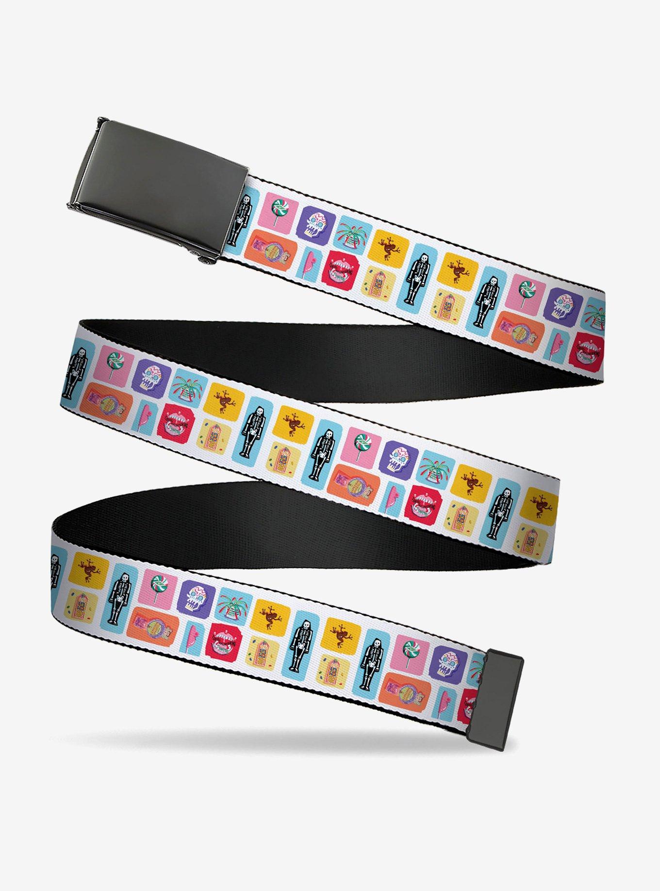 Harry Potter Honeydukes Icons Collage Multi Clamp Buckle Belt, , hi-res