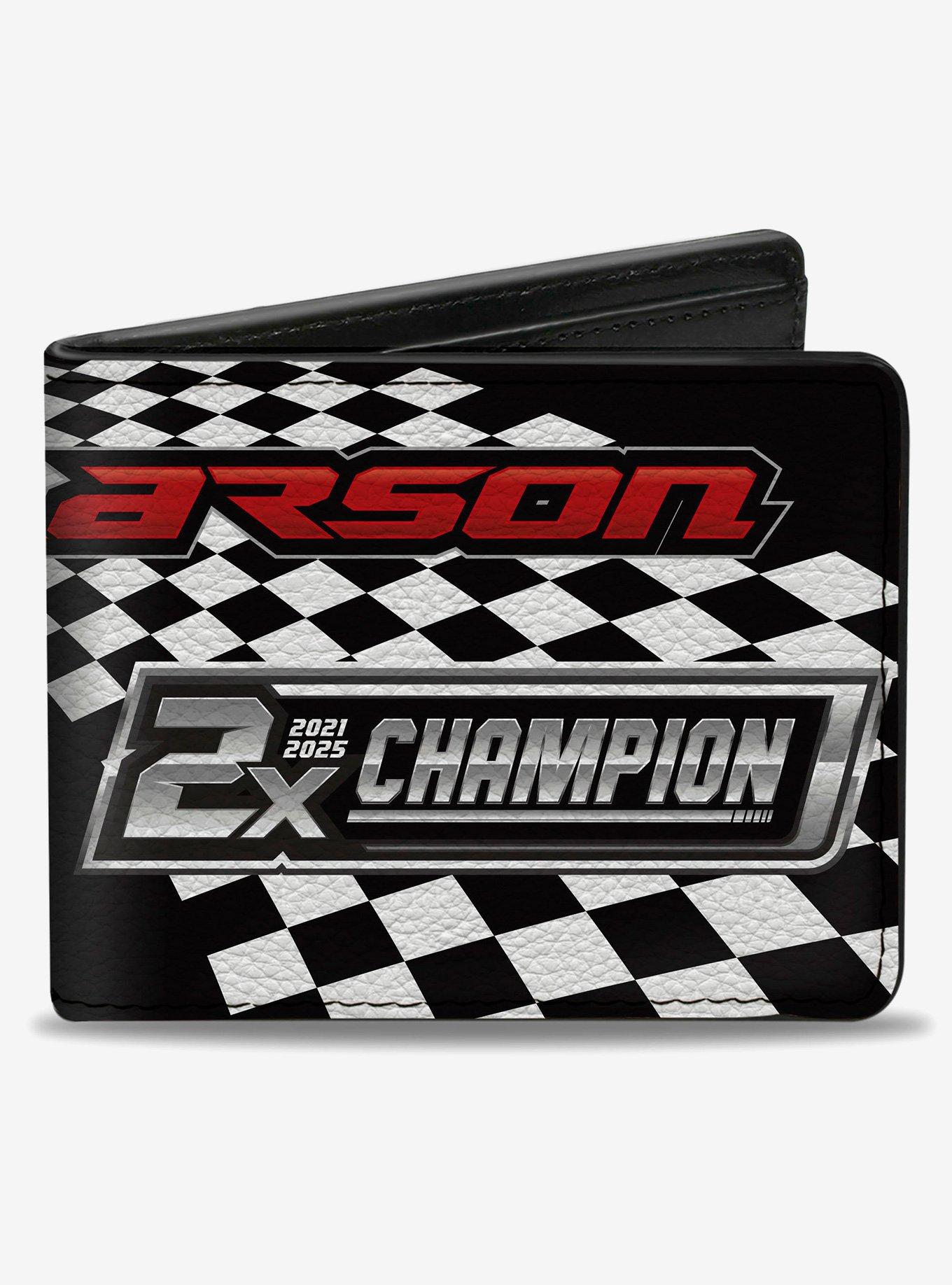 Hendrick Motorsports Kyle Larson 2X Championship Checkers Bifold Wallet, , hi-res