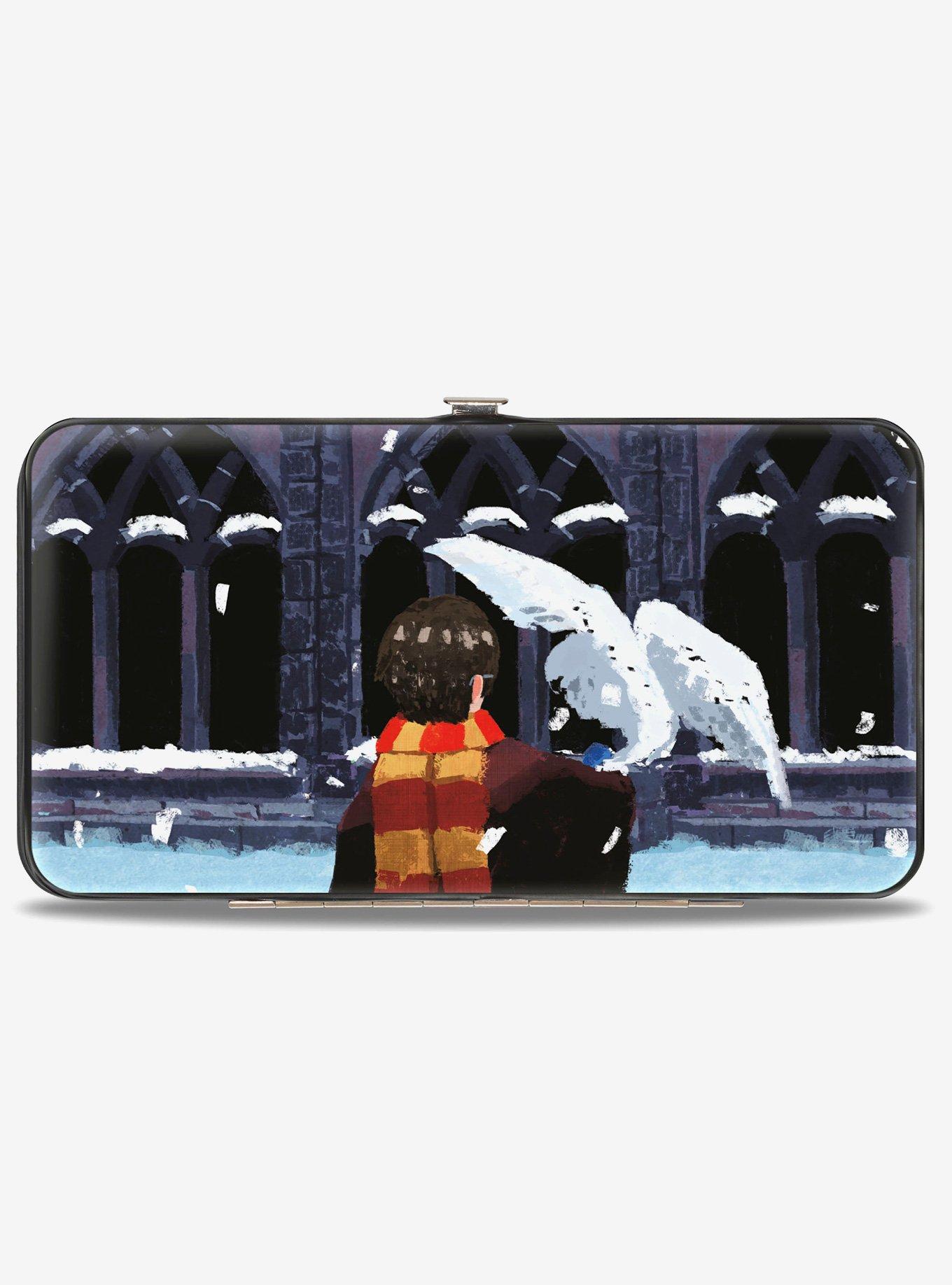 Harry Potter and Hedwig Impressionist Snow Scenes Hinged Wallet, , hi-res