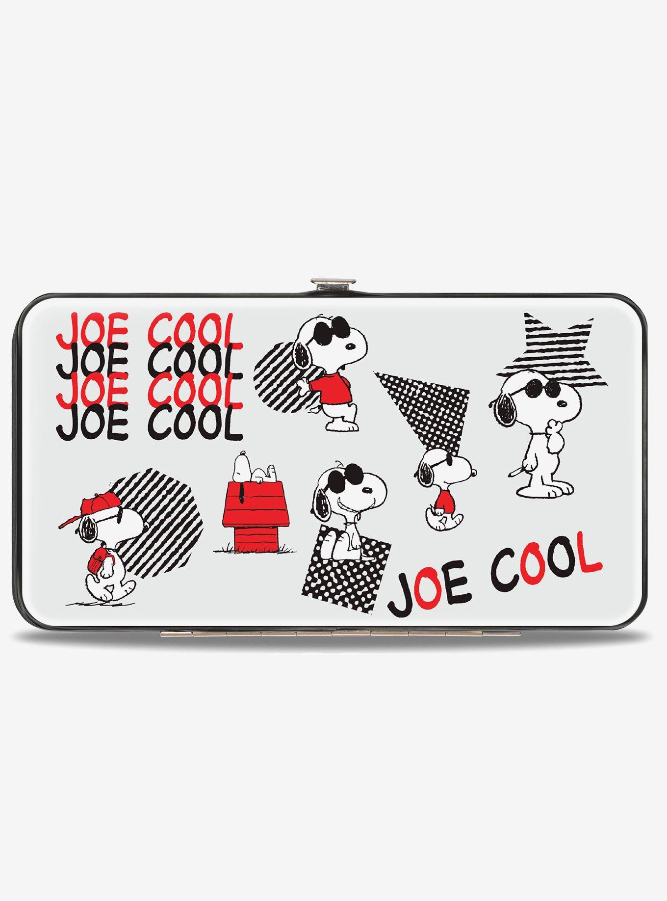 Peanuts Joe Cool Snoopy Poses and Text Hinged Wallet, , hi-res