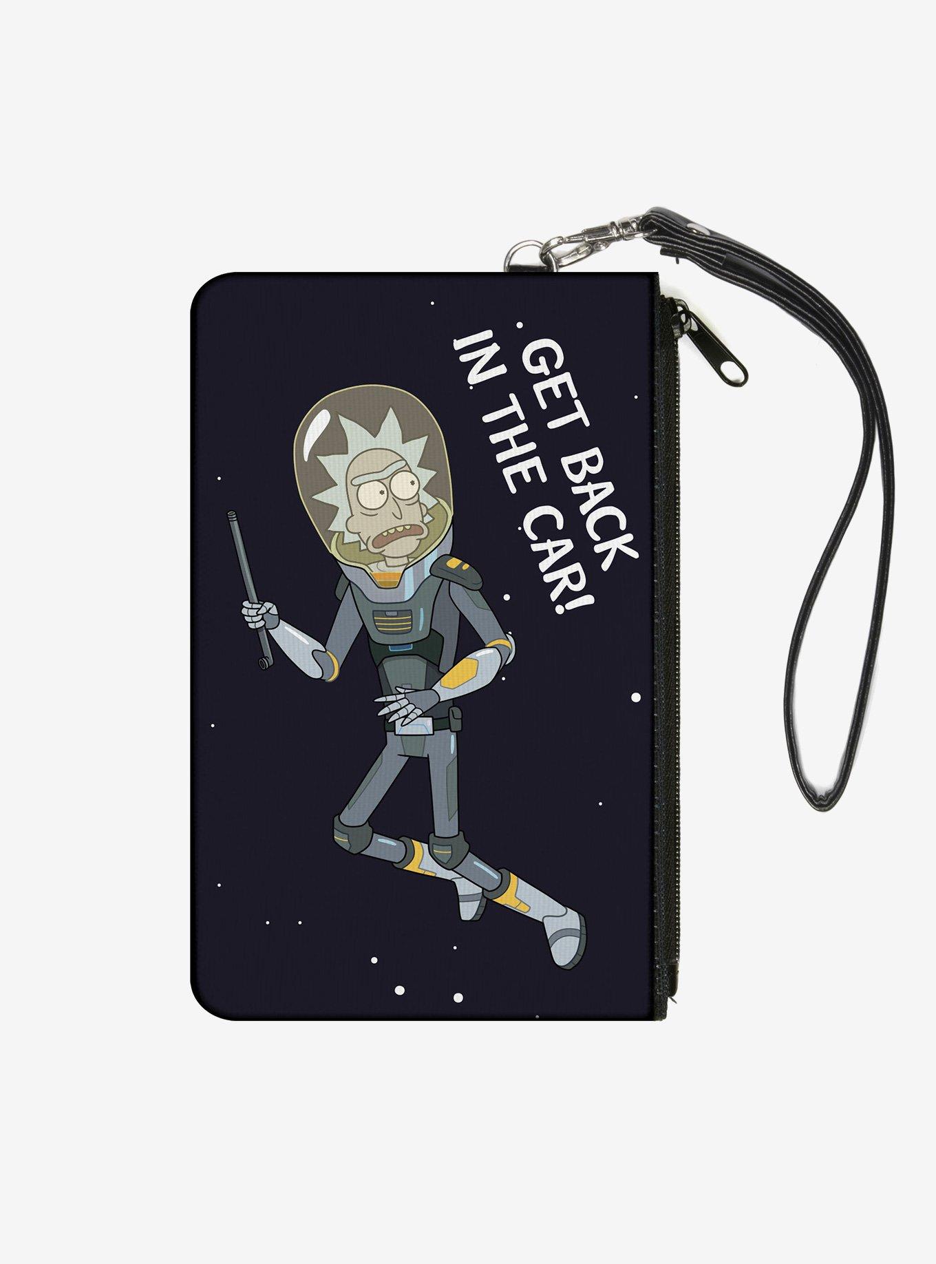 Rick and Morty Rattlestar Ricklactica Rick Get Back In the Car Zip Clutch Wallet, , hi-res