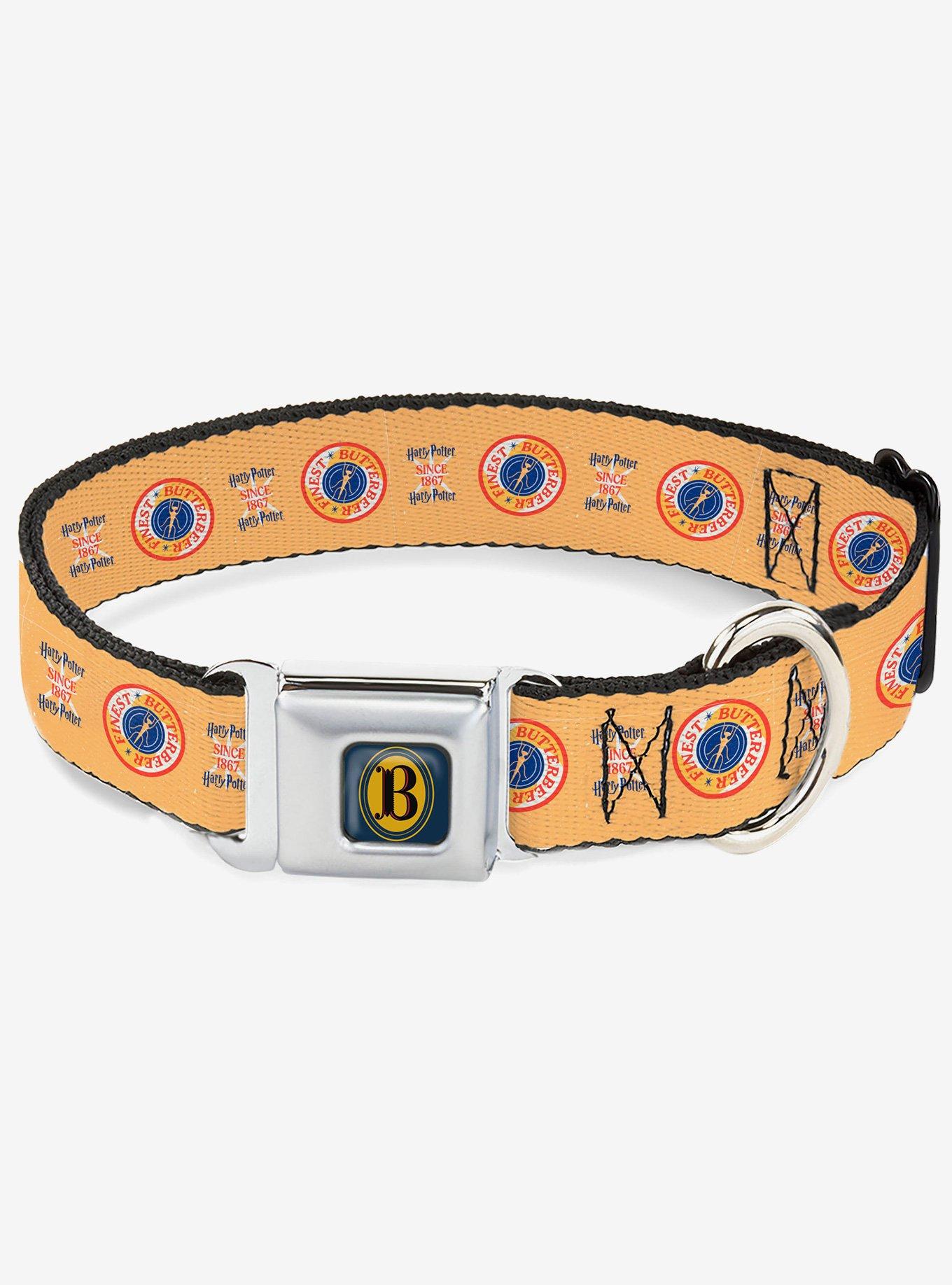 Harry Potter Since 1867 Finest Butterbeer Seatbelt Buckle Dog Collar, , hi-res