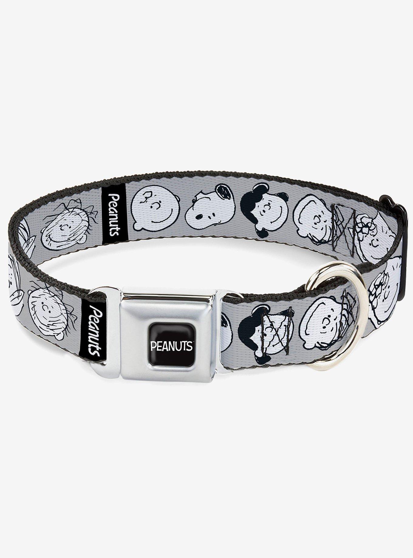 Peanuts Gang Expressions Seatbelt Buckle Dog Collar, , hi-res