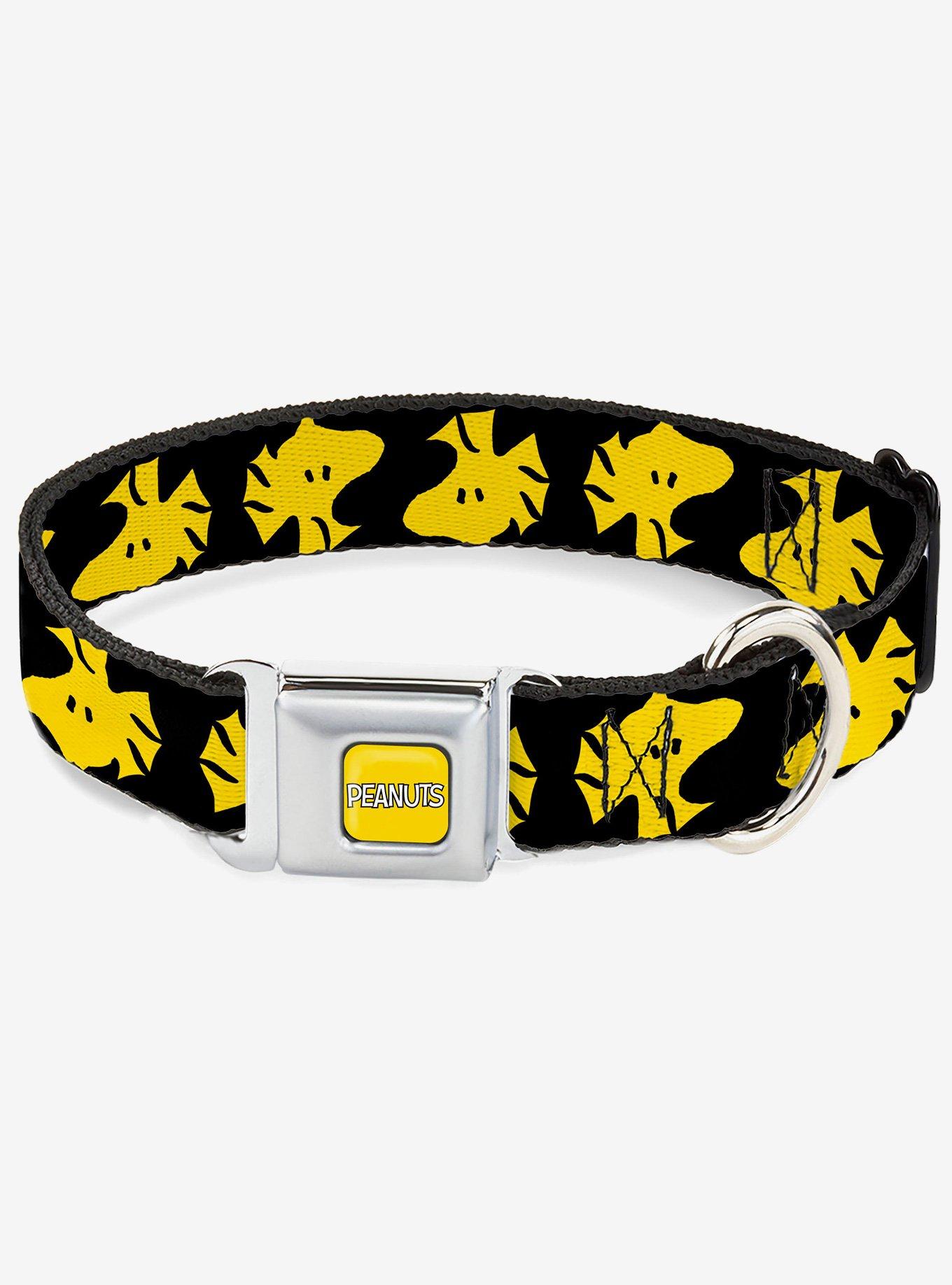 Peanuts Woodstock Face Flip Seatbelt Buckle Dog Collar, , hi-res