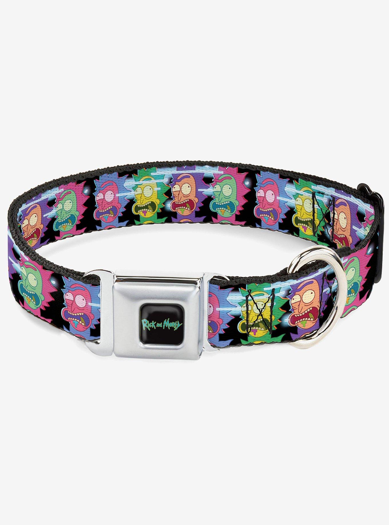 Rick and Morty Rick Screaming Face Multi Seatbelt Buckle Dog Collar, , hi-res
