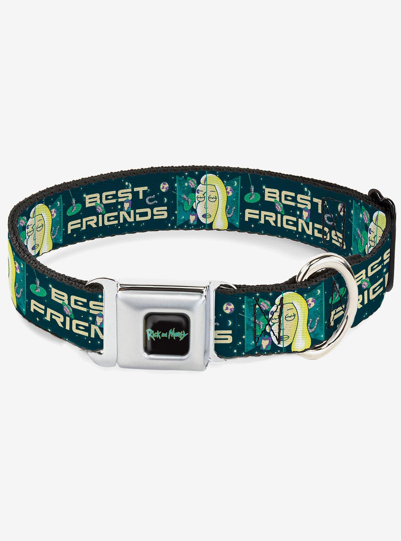 Rick and Morty Space Beth Best Friends Split Pose Seatbelt Buckle Dog Collar, , hi-res