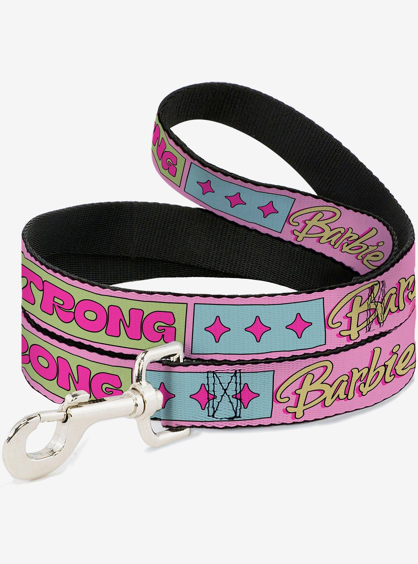 Barbie Smart Beautiful Strong Icons Pink Multi Dog Leash, , hi-res