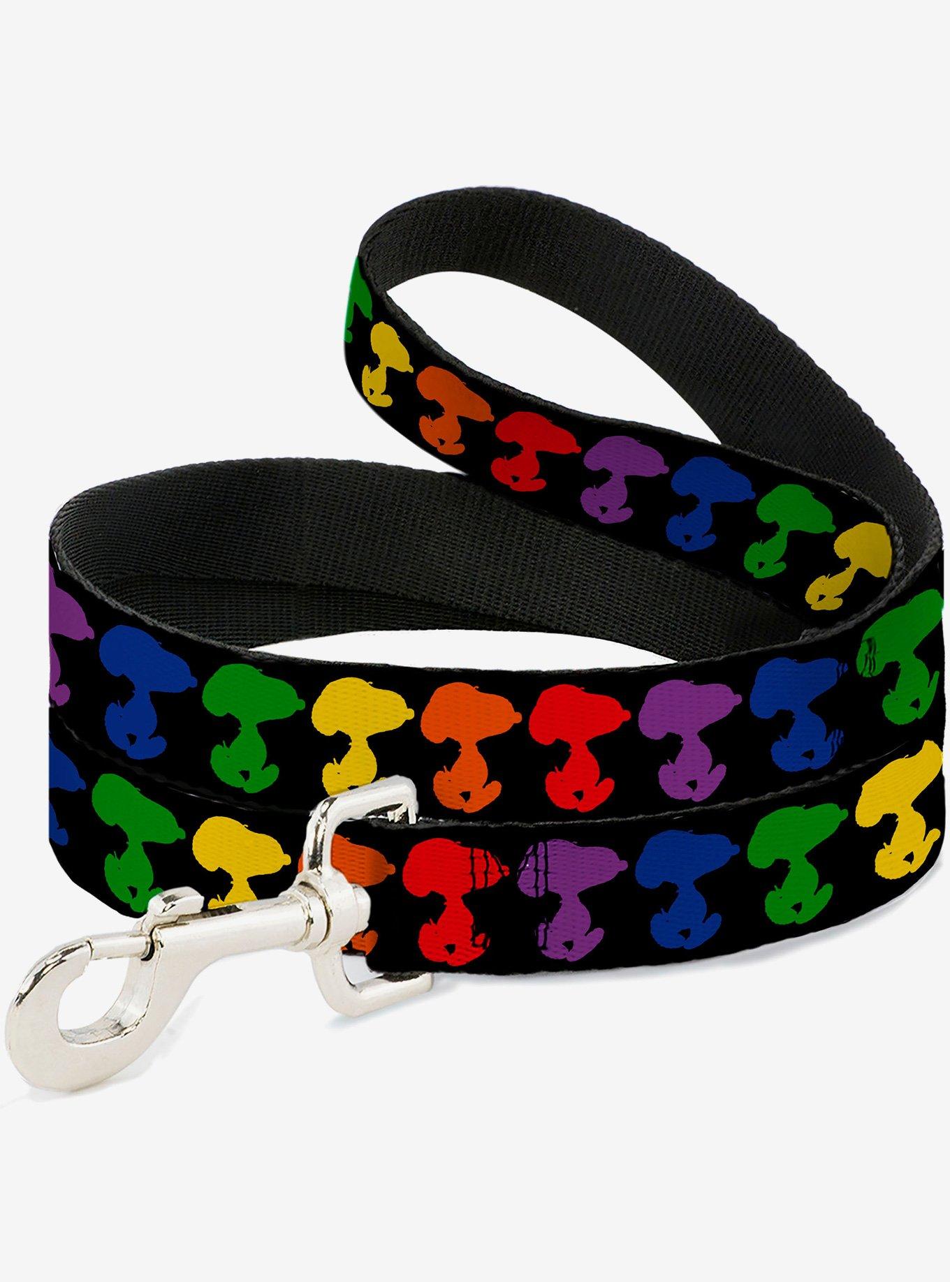 Peanuts Snoopy Silhoutte Pose Rainbow Multi Dog Leash, , hi-res