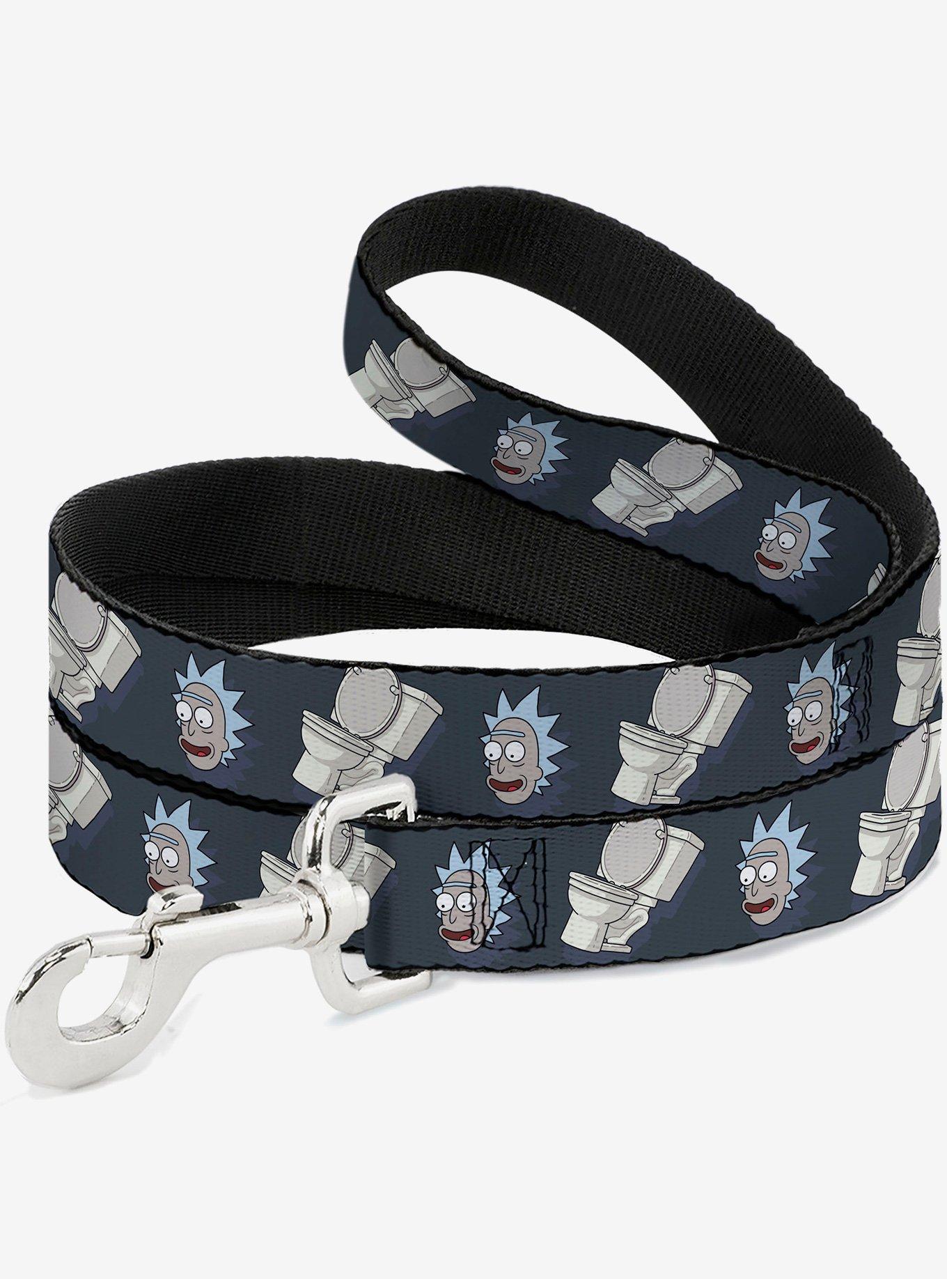 Rick and Morty Rick Expressions and Toilet Blue Dog Leash, , hi-res