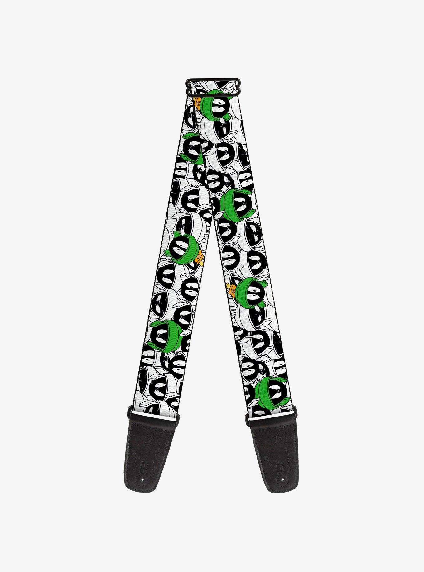 Looney Tunes Marvin the Martian Faces Stacked Guitar Strap, , hi-res