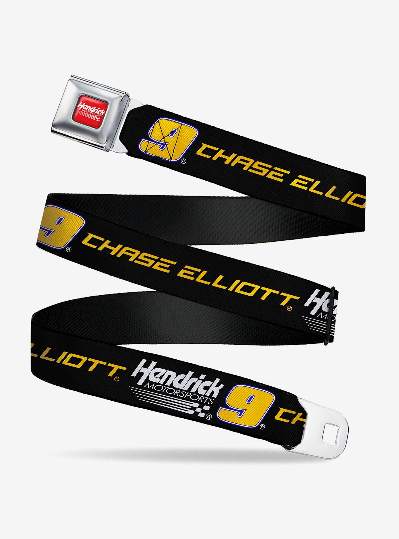 Hendrick Motorsports HMS Racing Logo Black Seatbelt Buckle Belt, , hi-res