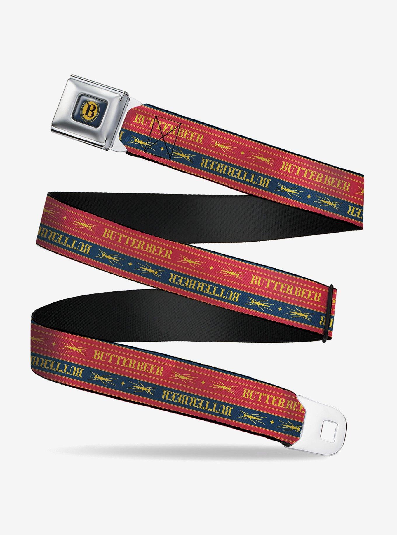 Harry Potter Butterbeer Stripe Seatbelt Buckle Belt, , hi-res
