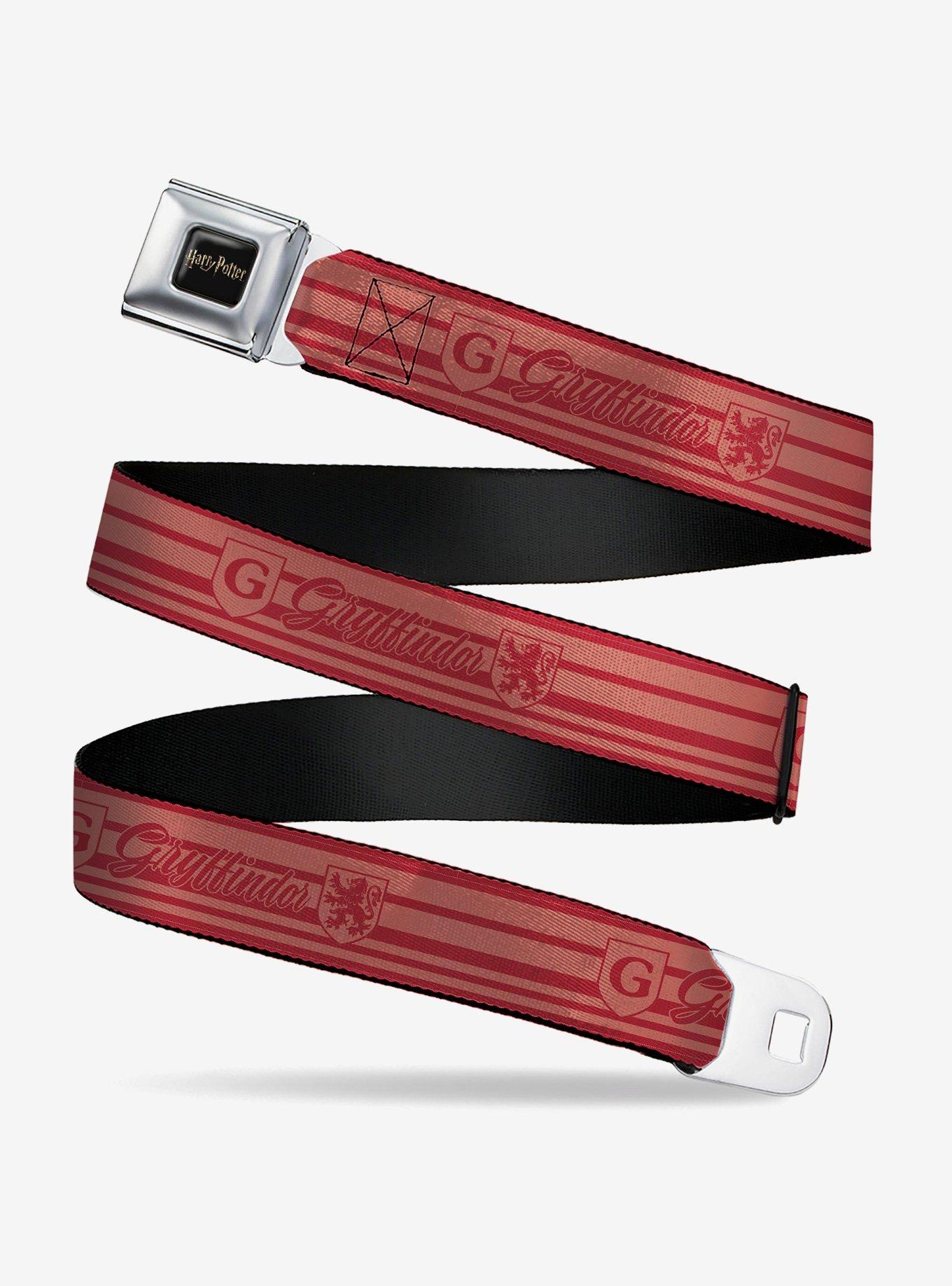 Harry Potter Gryffindor House Champion Icons Stripe Seatbelt Buckle Belt, , hi-res