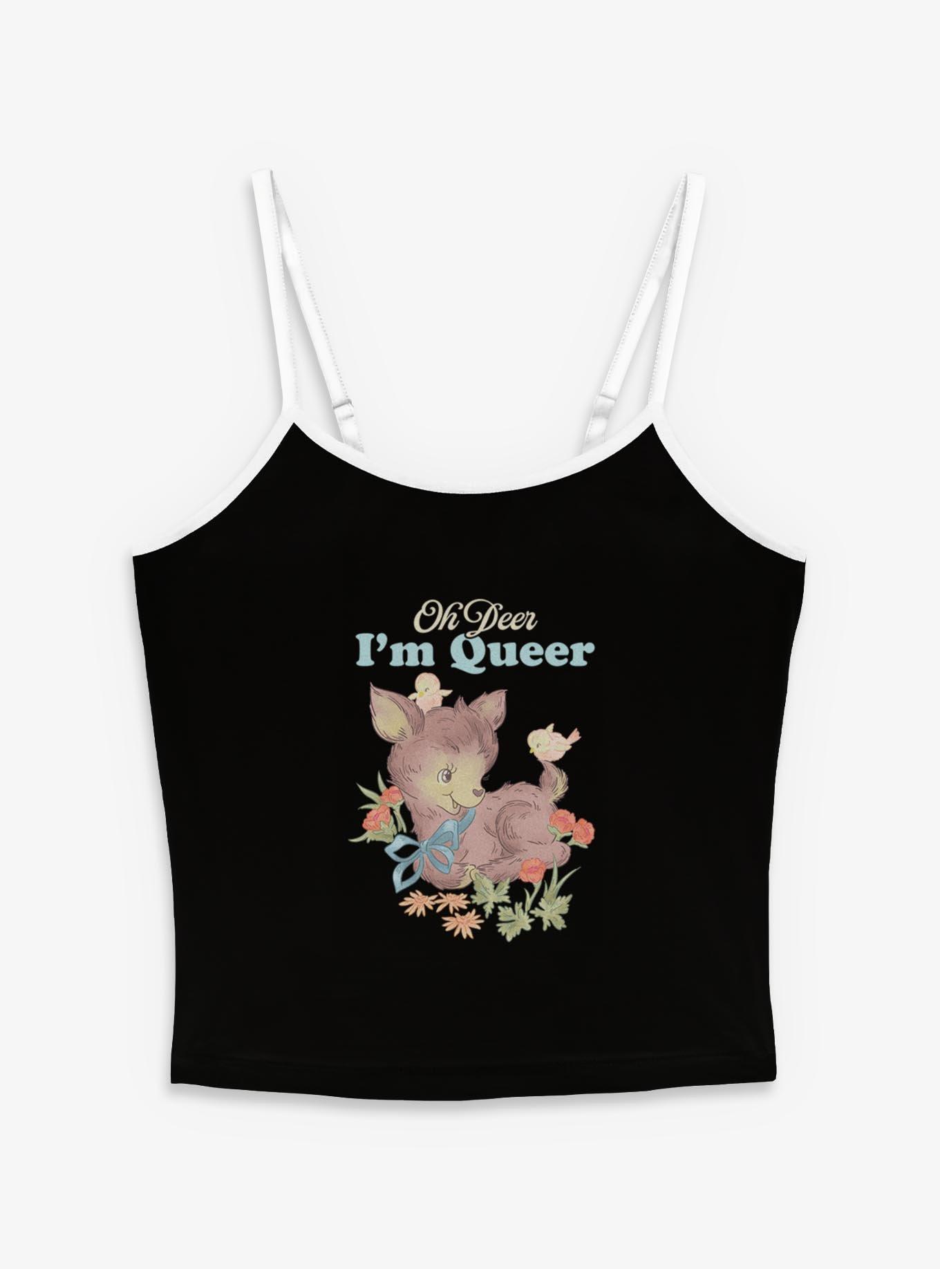 Queer Deer Womens Cami BoxLunch Exclusive, BLACK, hi-res view 1
