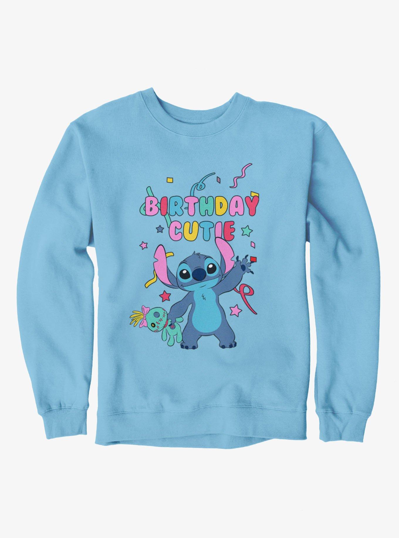 Disney Lilo & Stitch Birthday Cutie Confetti Wave Sweatshirt, , hi-res