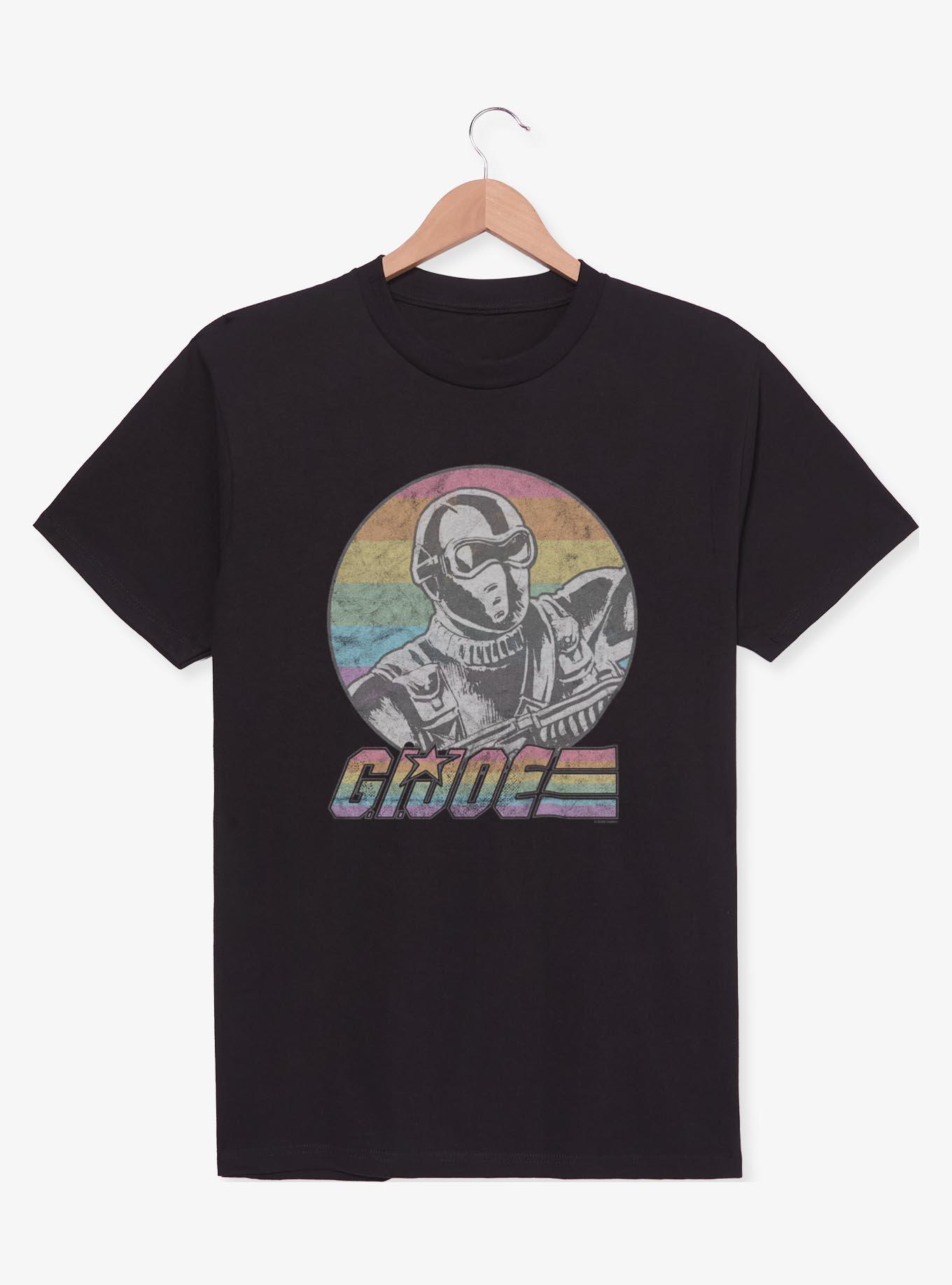 GI Joe Snake Eyes Rainbow Stripes T-Shirt, , hi-res