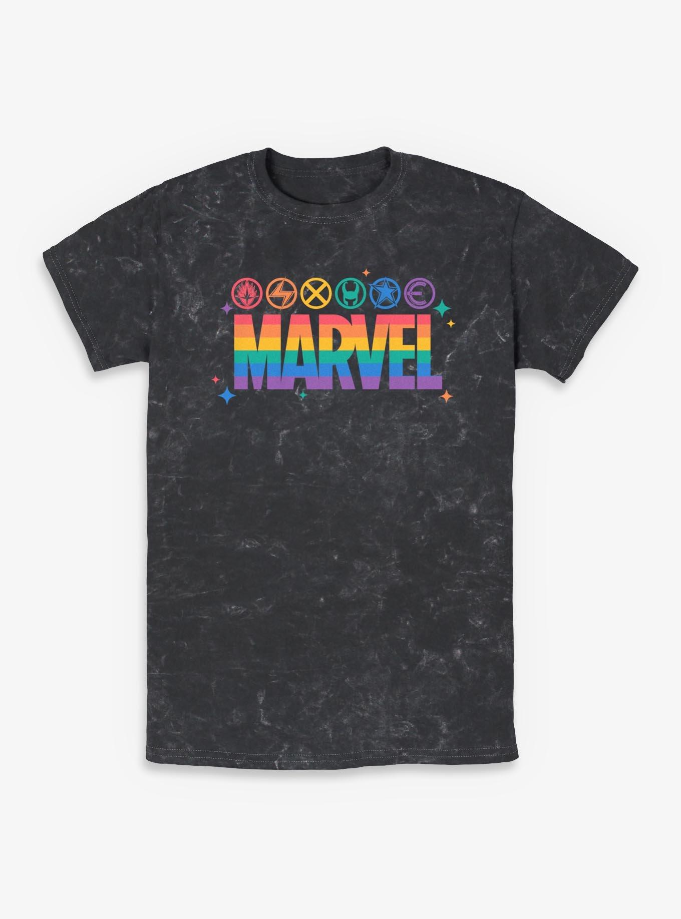 Marvel Icons Rainbow Mineral Wash T-Shirt, , hi-res