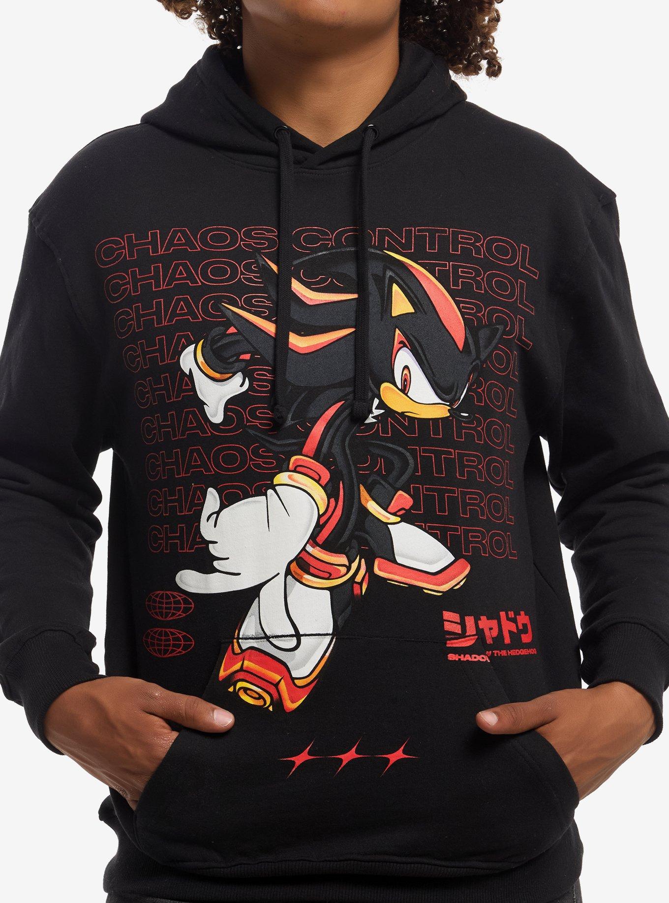 Sonic The Hedgehog Shadow Chaos Control Hoodie