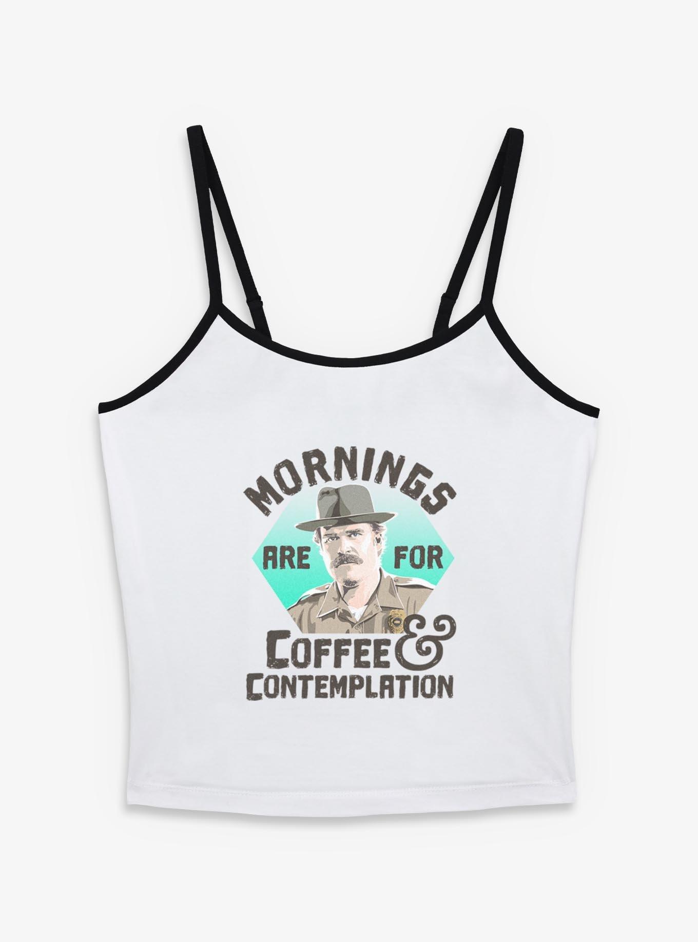 Stranger Things Hopper Coffee Morning Womens Cami, , hi-res