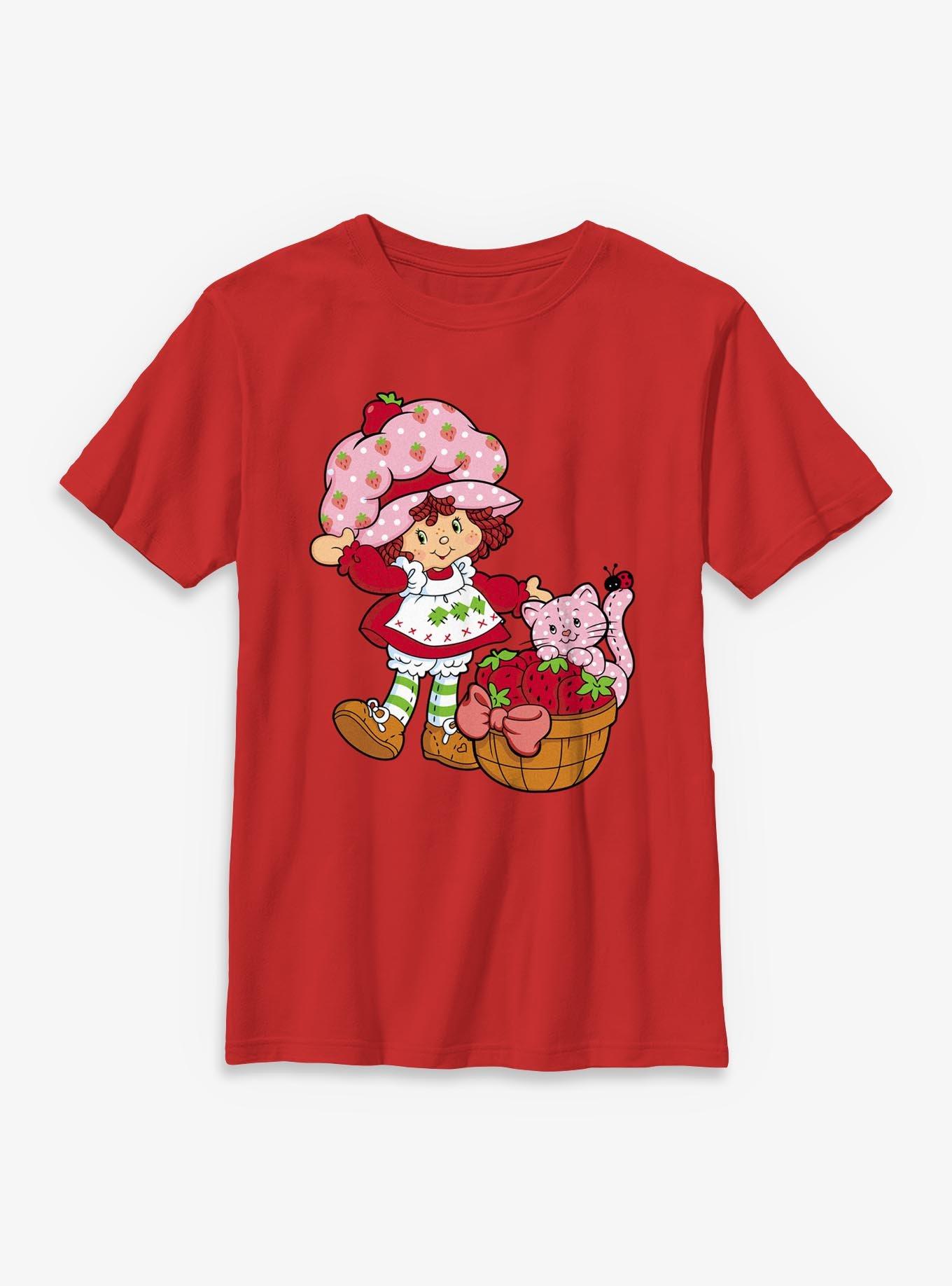 Strawberry Shortcake Custard Basket Youth T-Shirt, , hi-res
