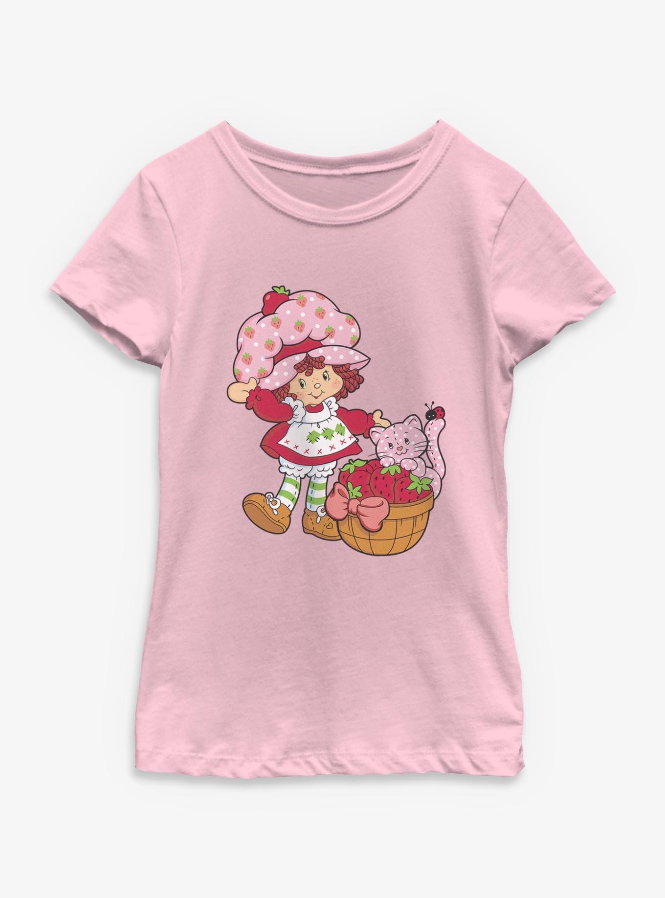 Strawberry Shortcake Custard Basket Youth Girls T-Shirt
