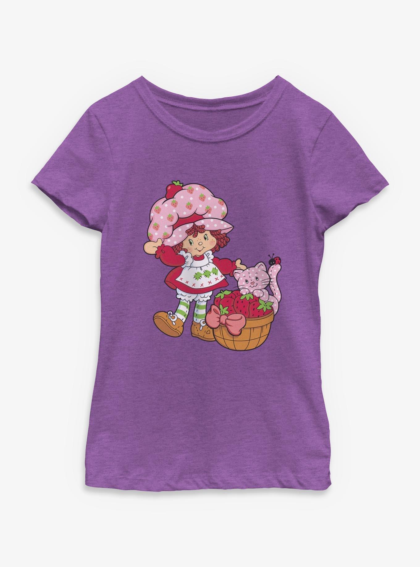 Strawberry Shortcake Custard Basket Youth Girls T-Shirt, , hi-res
