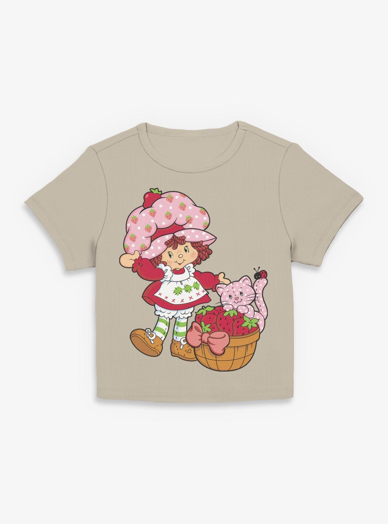 Strawberry Shortcake Custard Basket Womens Baby Tee, , hi-res