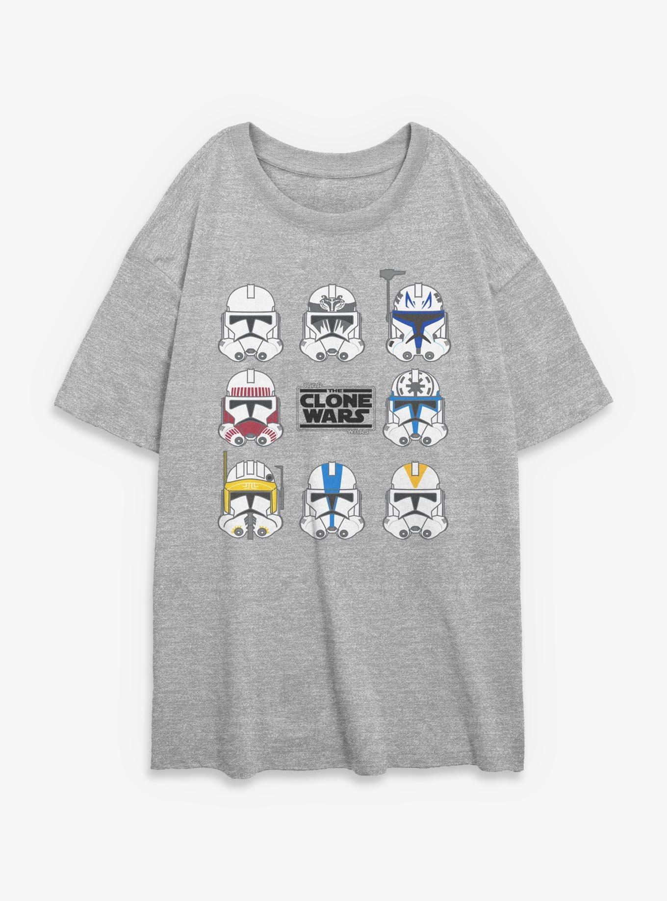 Disney Star Wars Clone Wars 8 Womens Oversized T-Shirt, ATH HTR, hi-res view 1