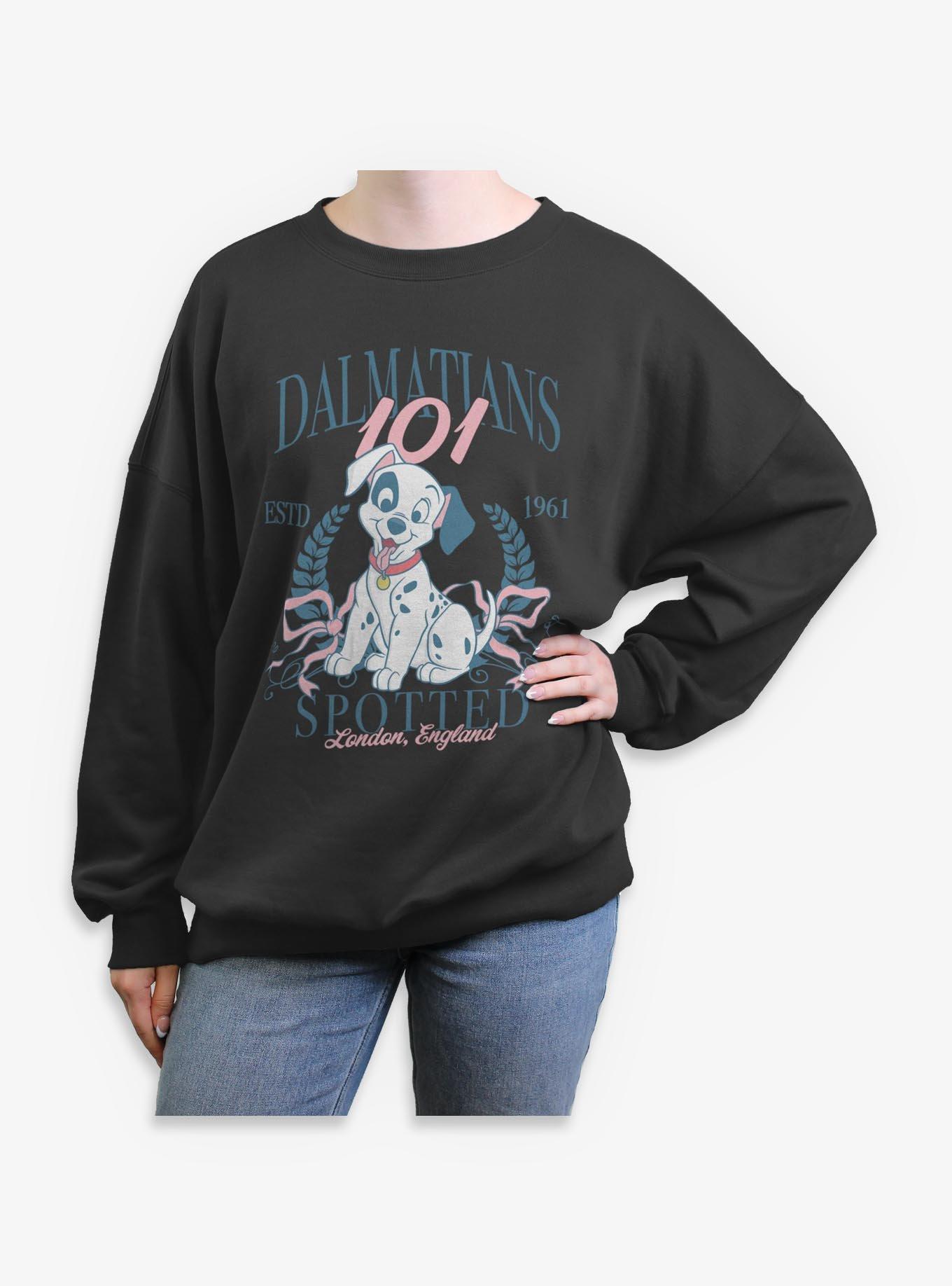 Disney 101 Dalmatians Puppy Prep Womens Oversized Sweatshirt, , hi-res