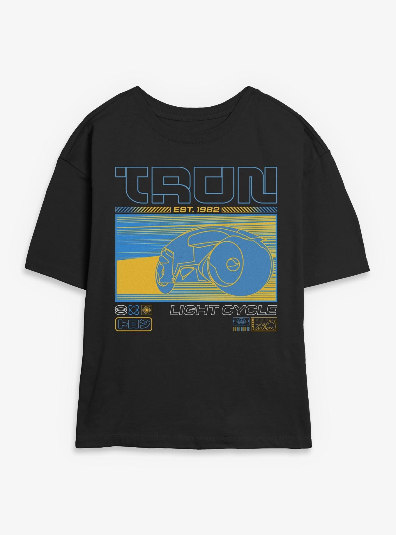 Tron Light Cycle Futuristic Womens Skimmer Tee
