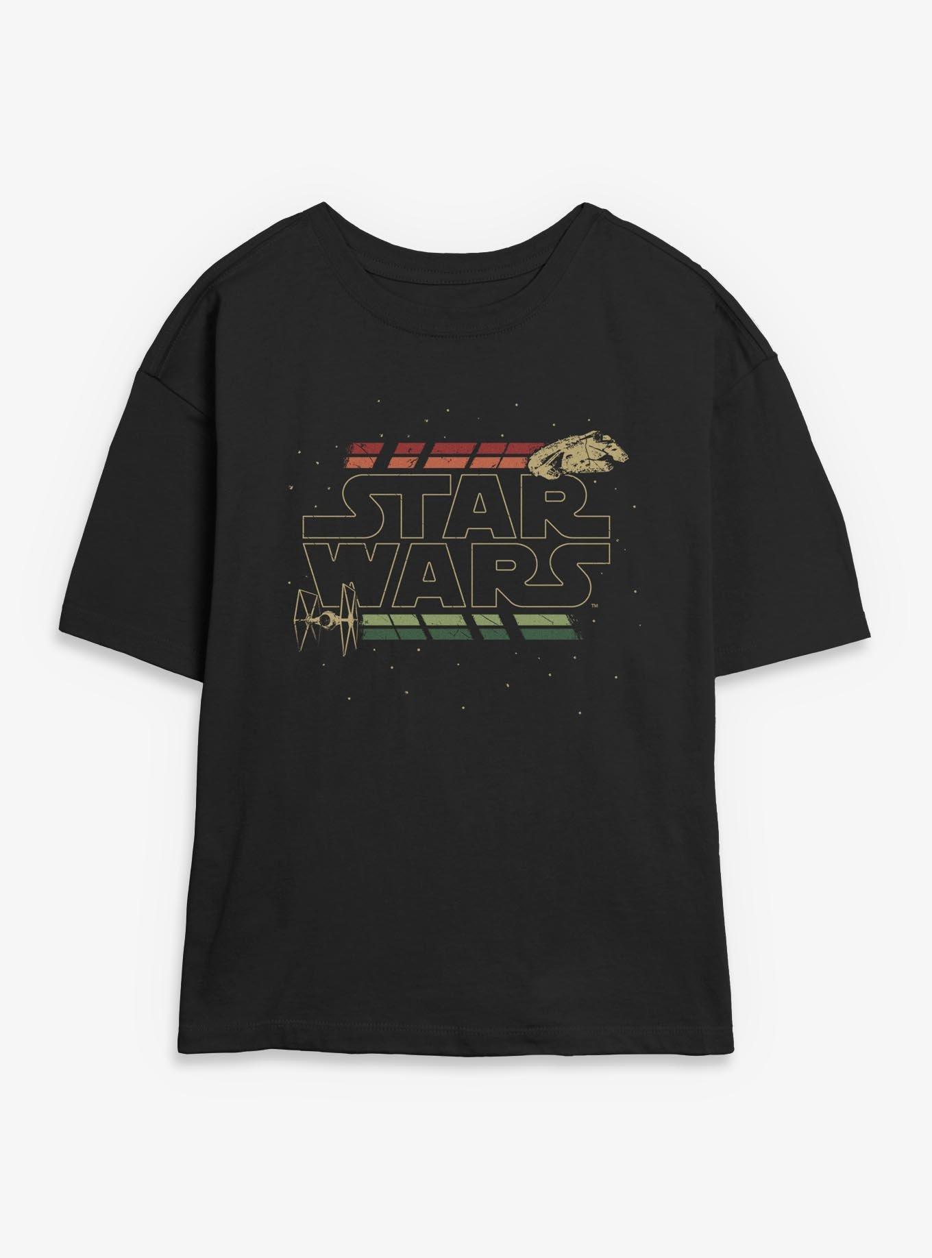 Disney Star Wars Retro Wars Womens Skimmer Tee, , hi-res