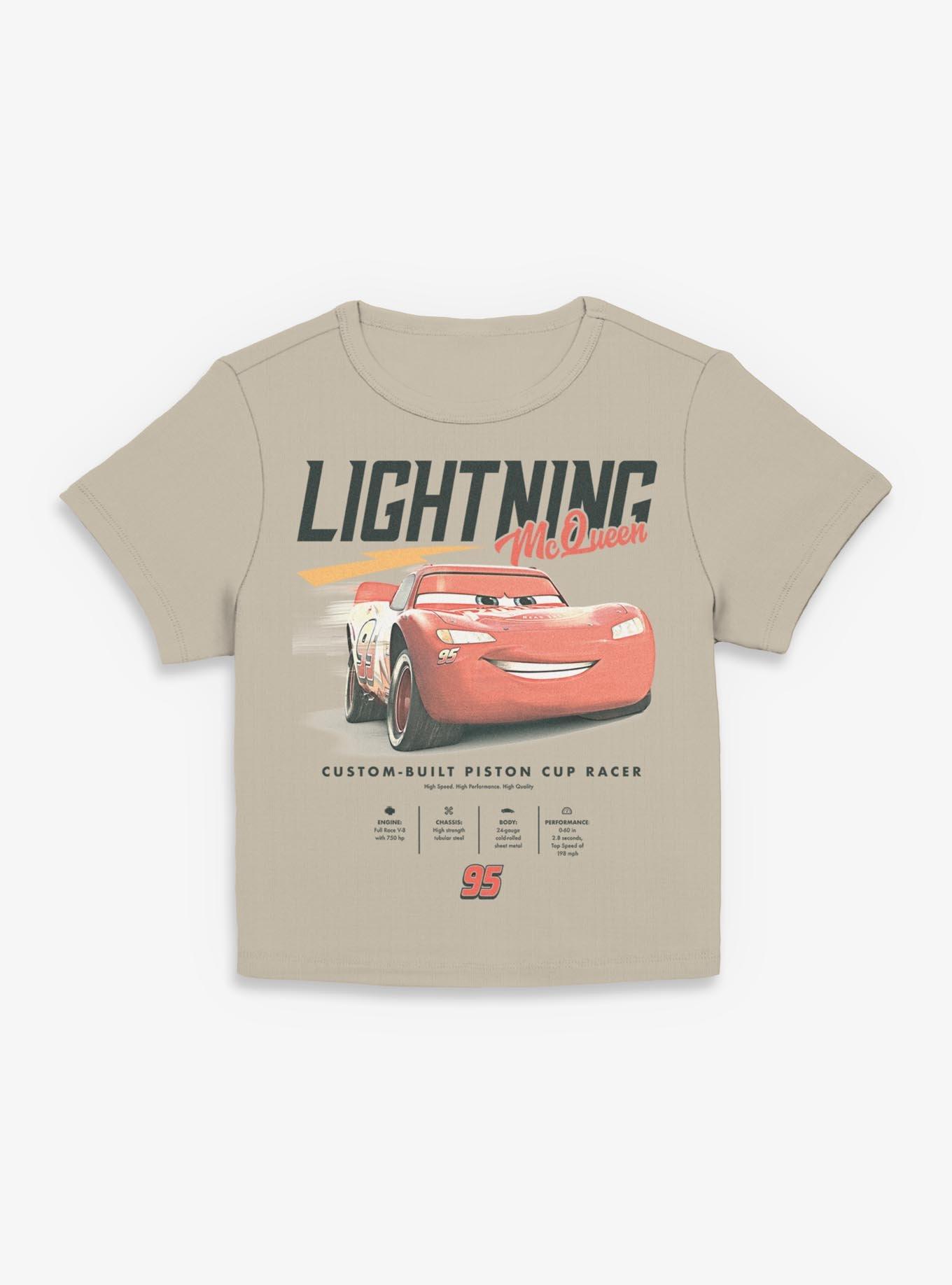 Disney Pixar Cars Lightning McQueen Stats Womens Baby Tee, , hi-res