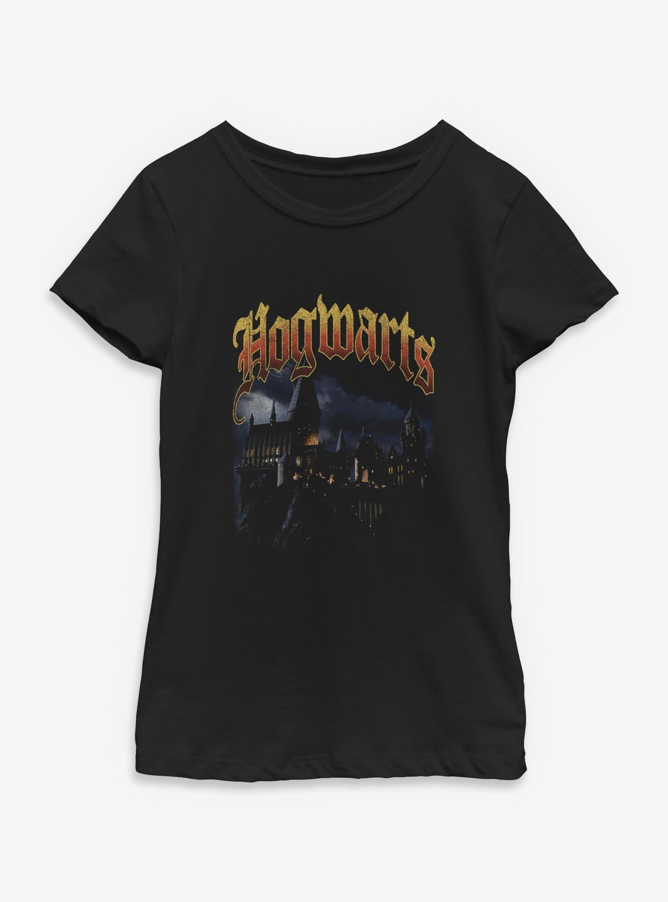 Harry Potter? Hogwarts Castle At Night Youth Girls T-Shirt, , hi-res