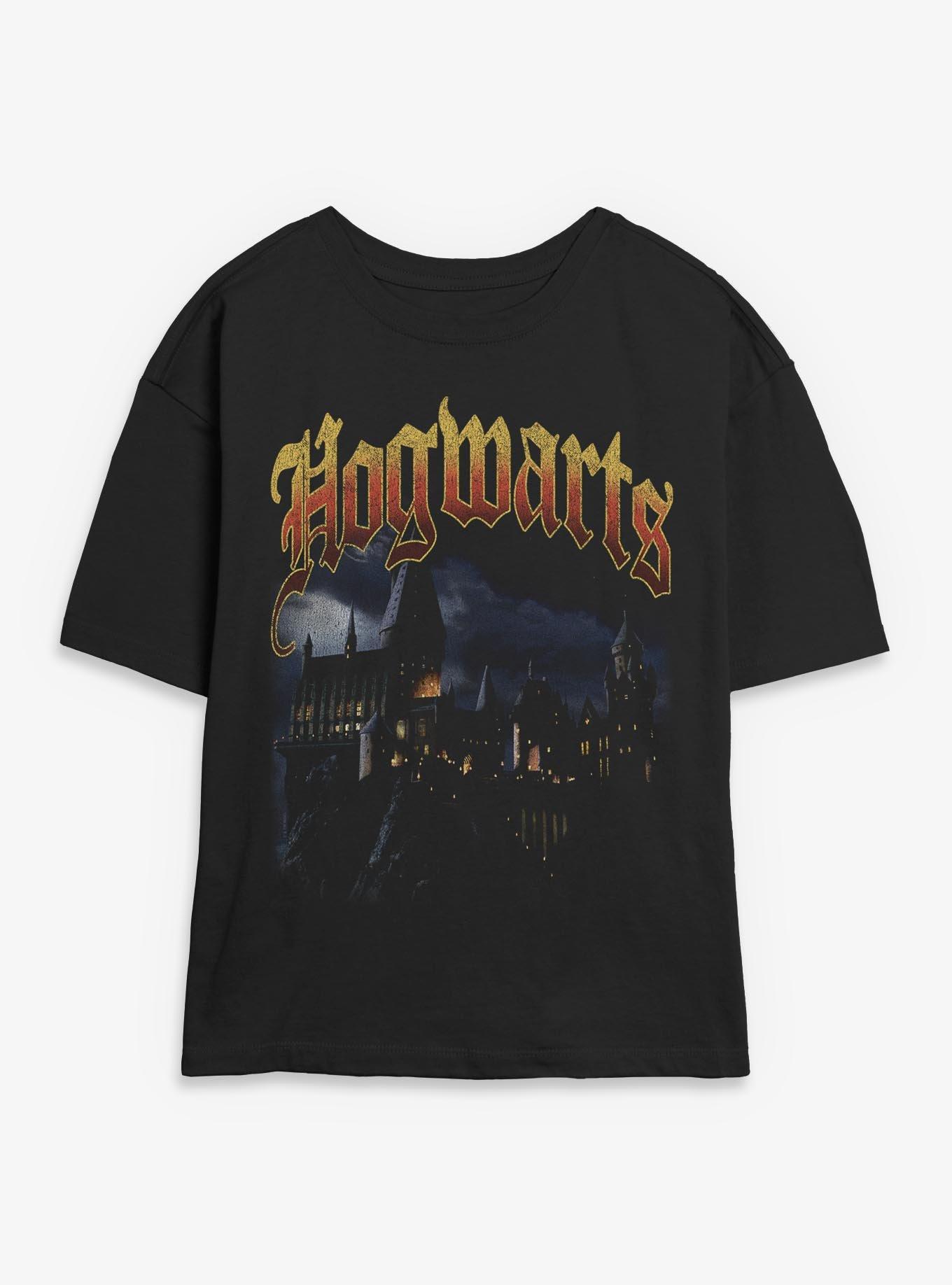 Harry Potter? Hogwarts Castle At Night Womens Skimmer Tee, , hi-res