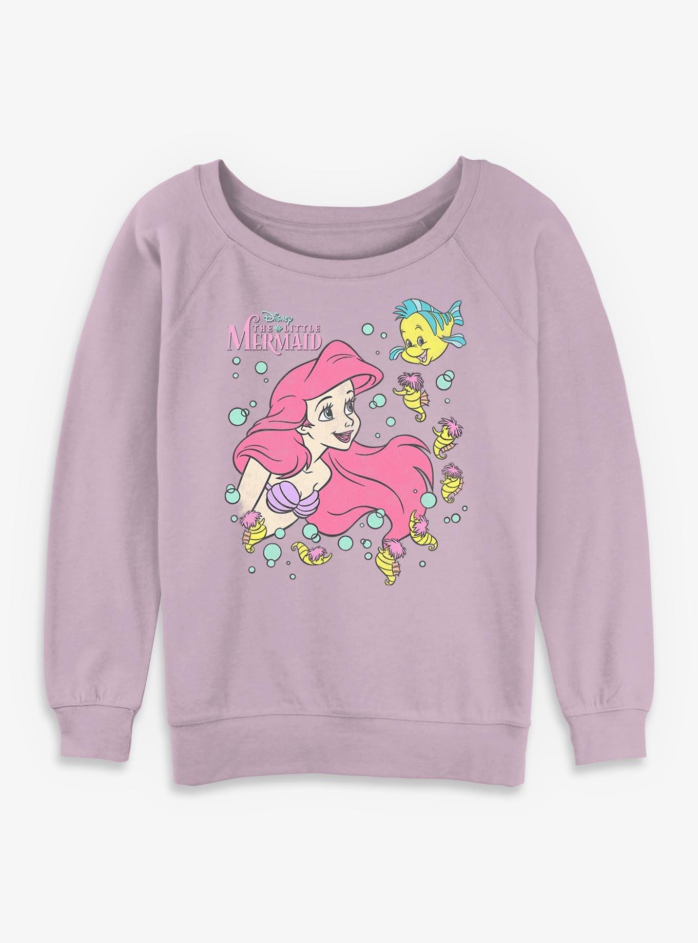 Disney The Little Mermaid Ariel N Friends Womens Slouchy Sweatshirt, , hi-res