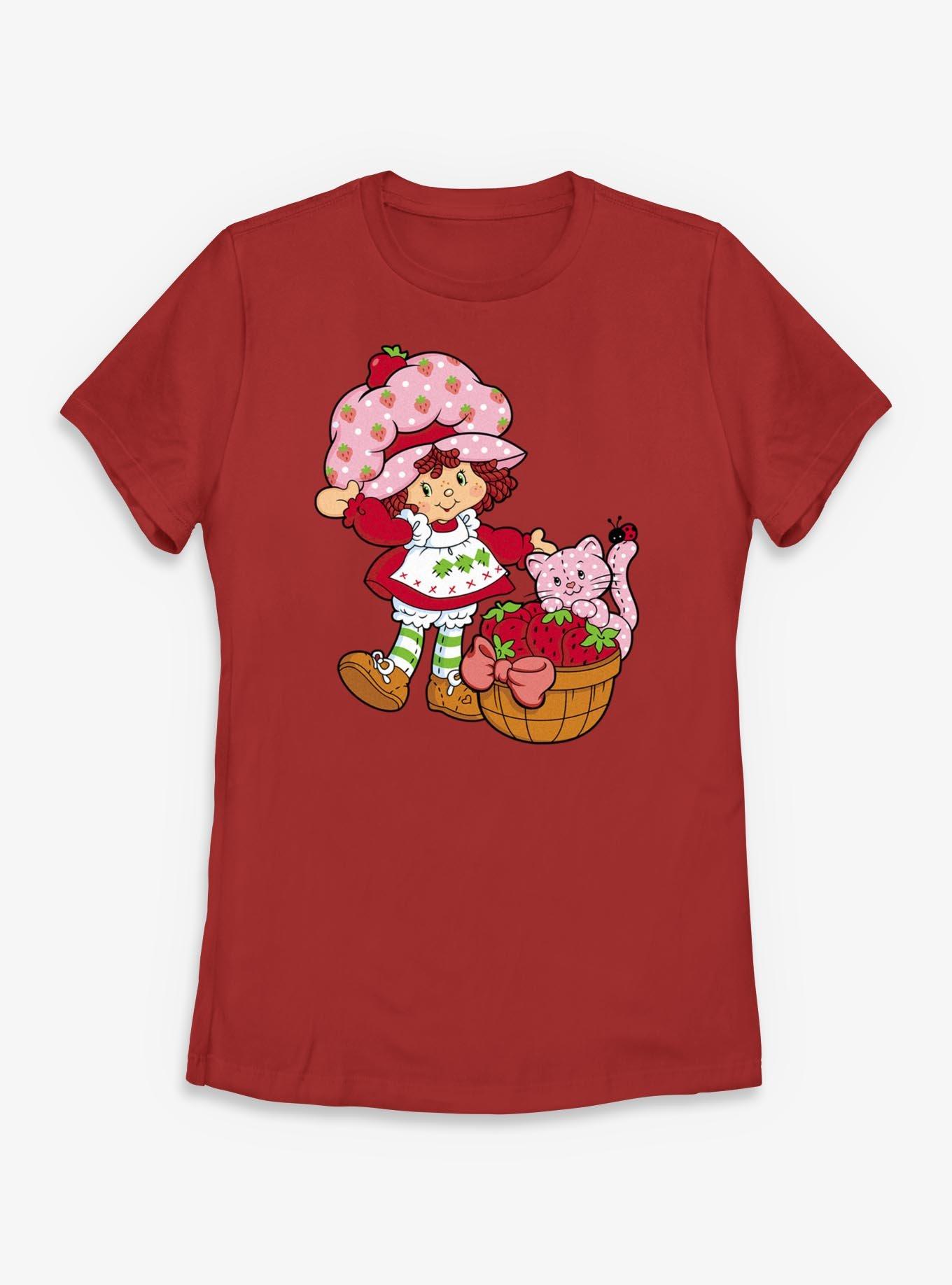 Strawberry Shortcake Custard Basket Womens T-Shirt, , hi-res