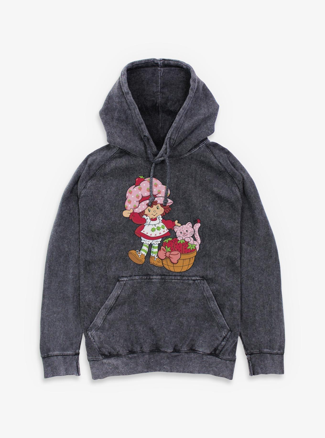 Strawberry Shortcake Custard Basket Mineral Wash Hoodie, , hi-res