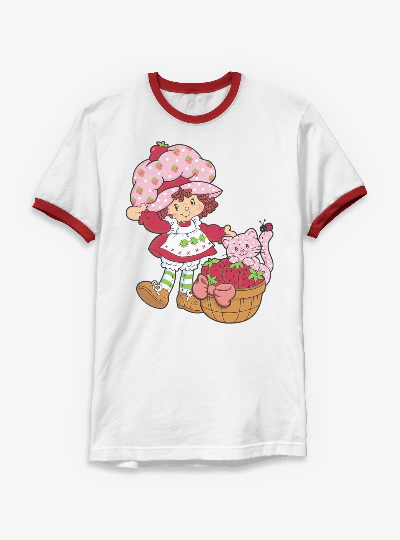 Strawberry Shortcake Custard Basket Ringer T-Shirt, , hi-res