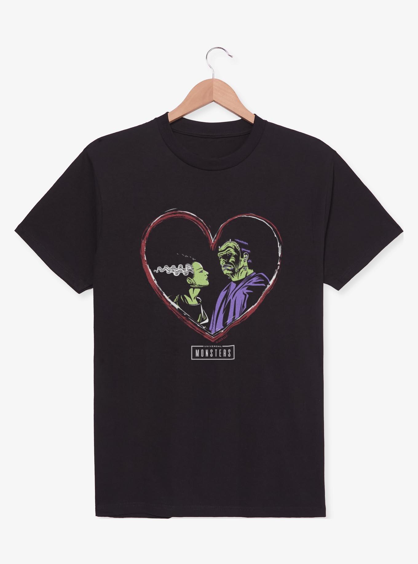 Universal Monsters Frankenstein & Bride Of Frankenstein Love T-Shirt, , hi-res