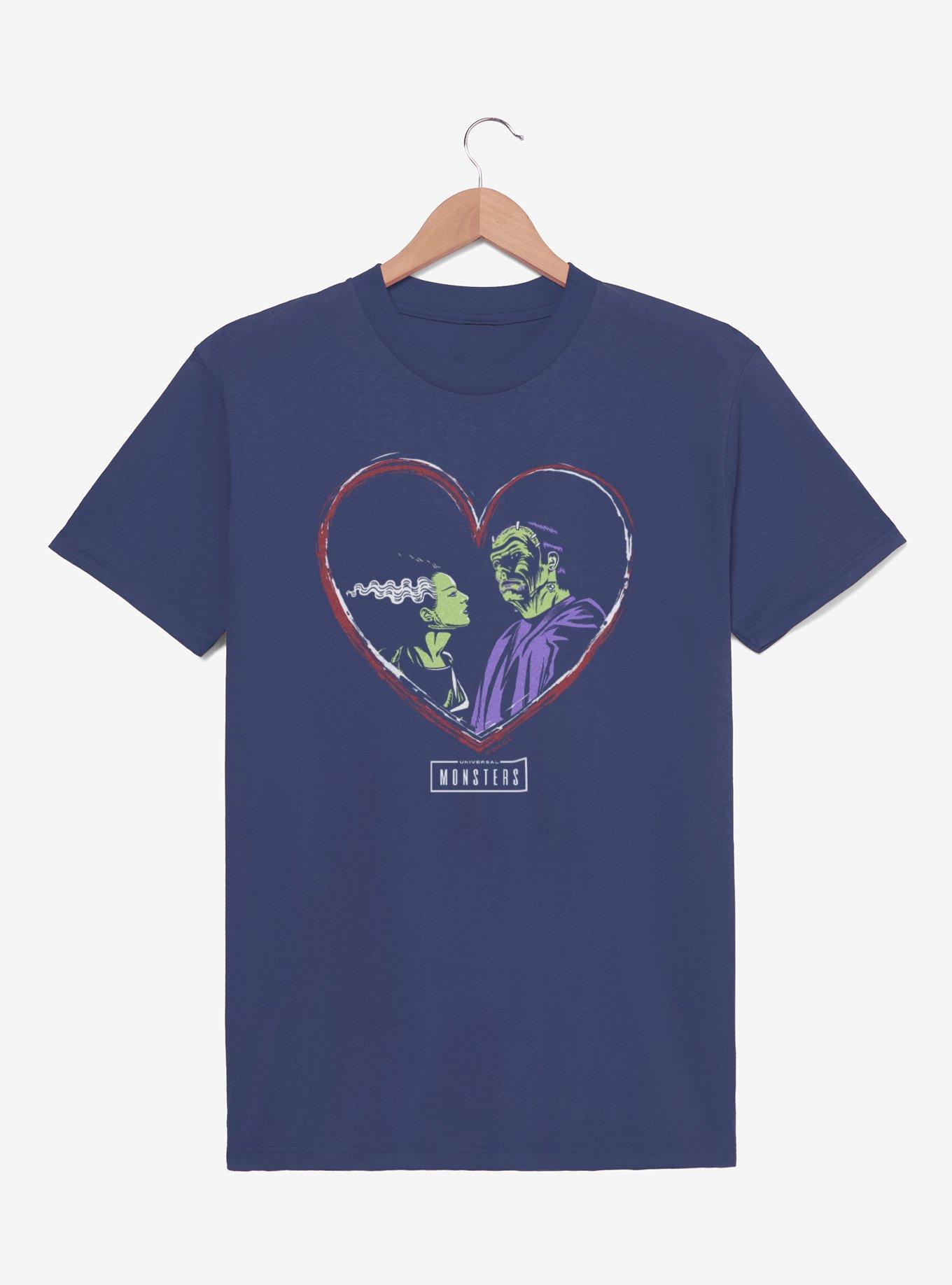 Universal Monsters Frankenstein & Bride Of Frankenstein Love T-Shirt, , hi-res