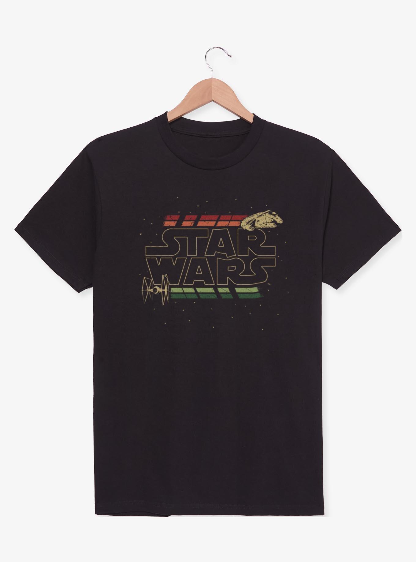 Disney Star Wars Retro Wars T-Shirt, NAVY, hi-res view 1