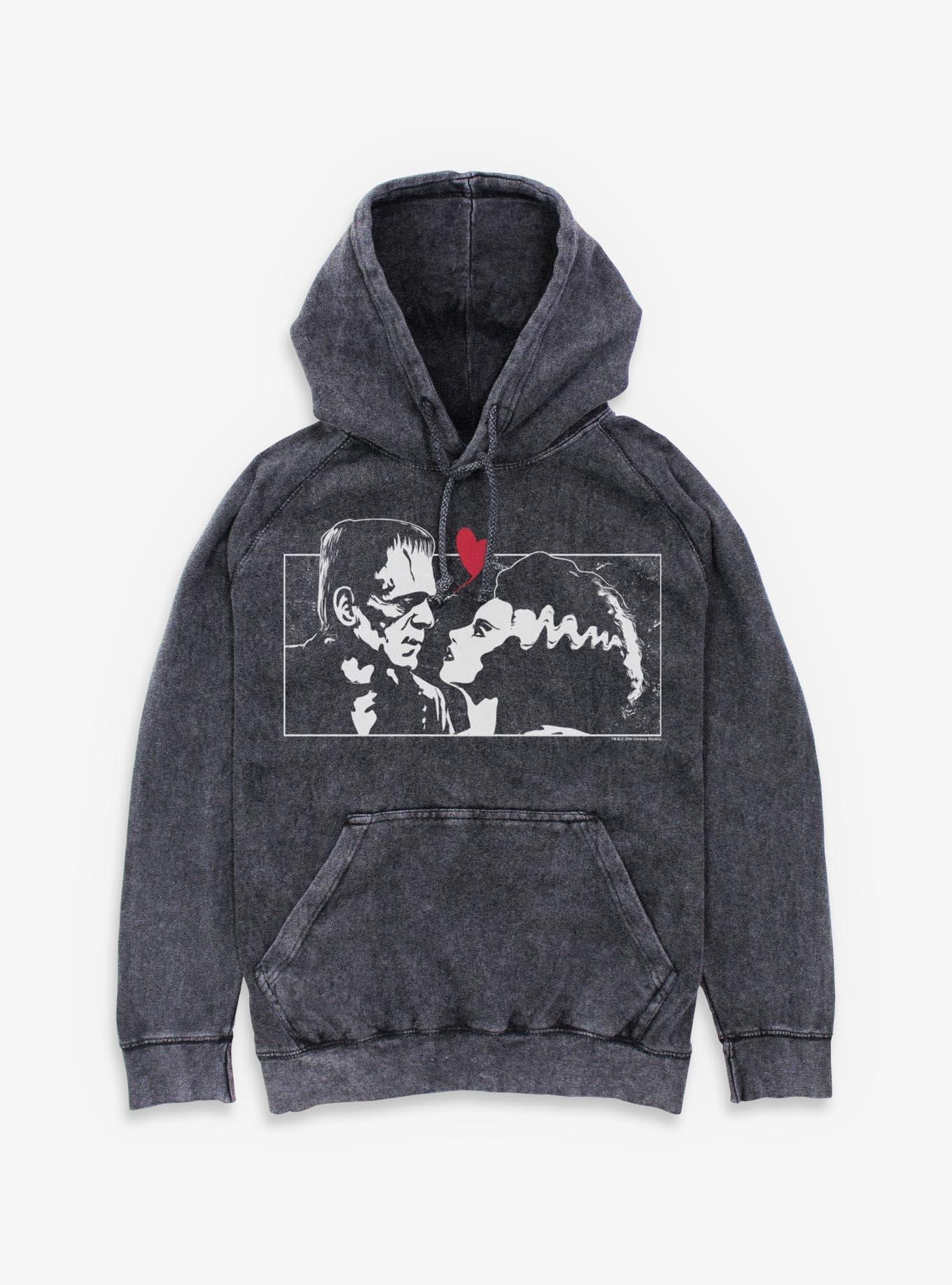 Universal Monsters Superlatives Mineral Wash Hoodie - BLACK | BoxLunch