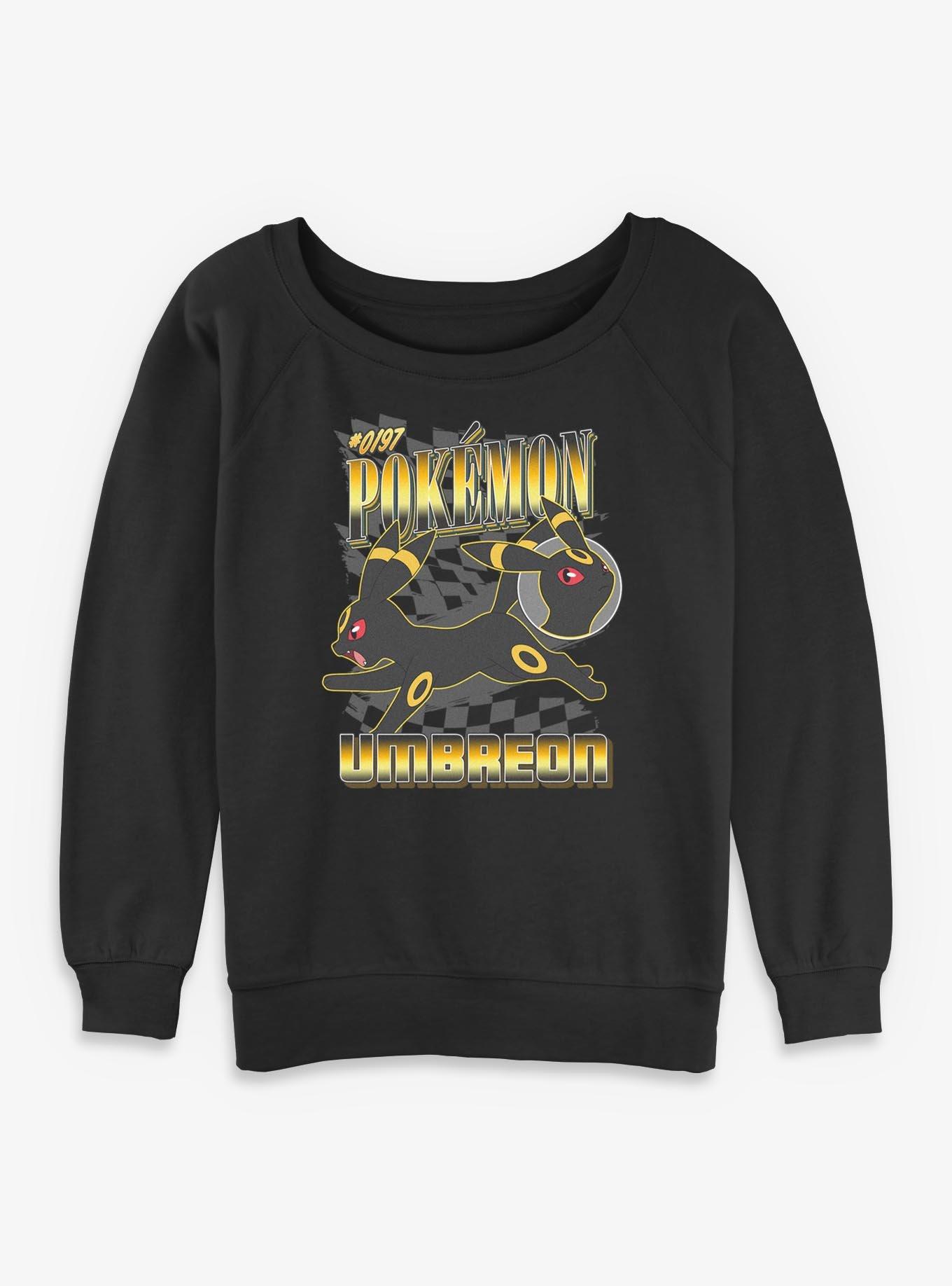 Pokemon Umbreon Check Womens Slouchy Sweatshirt, , hi-res