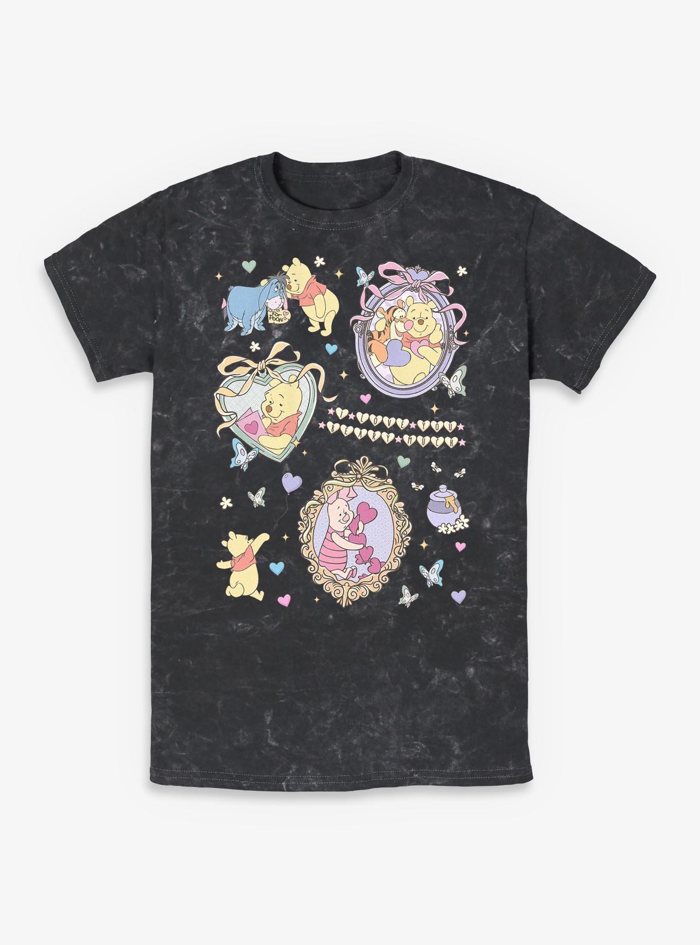 Disney Winnie The Pooh Friendship Collage Mineral Wash T-Shirt, , hi-res