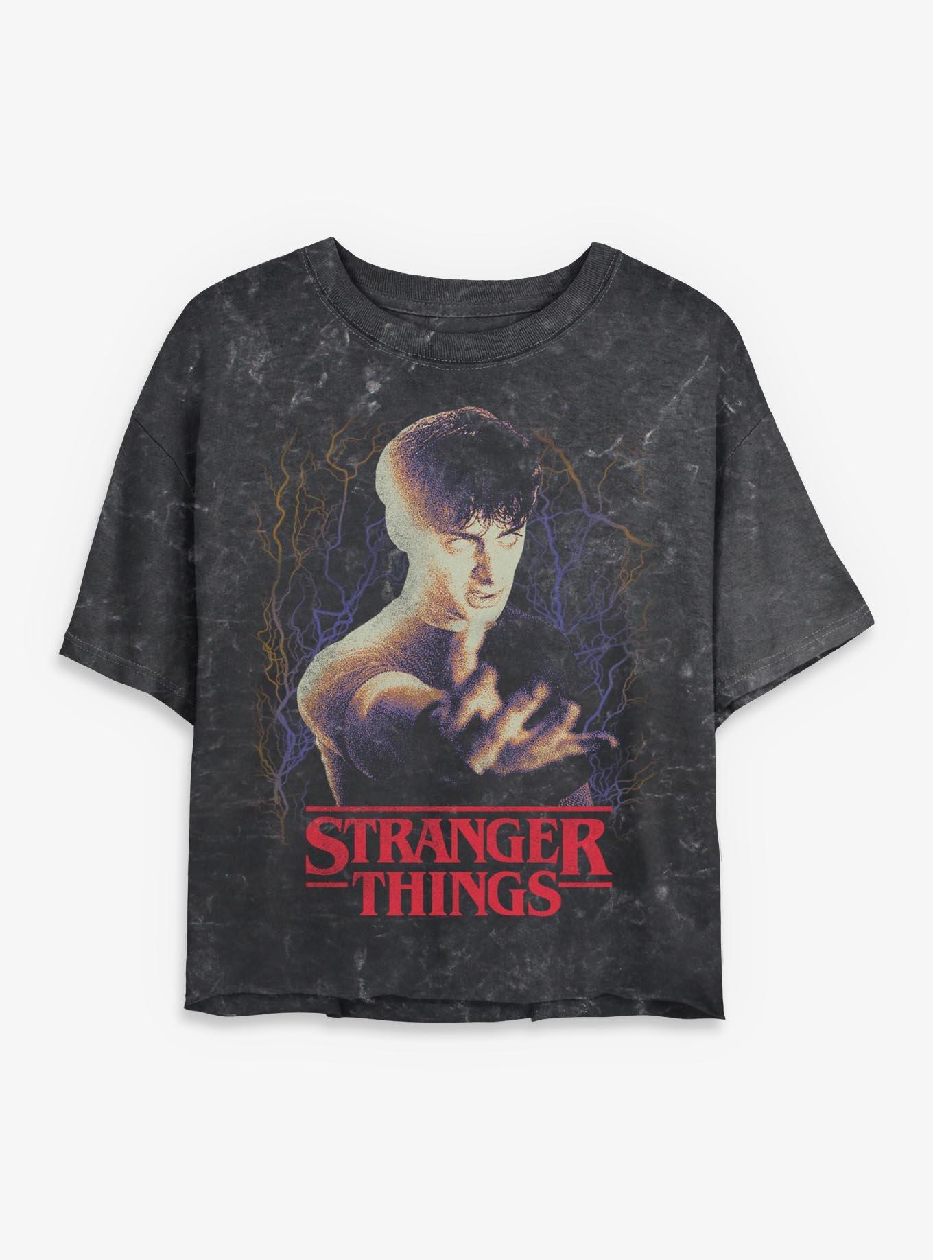 Stranger Things Will Epic Powers Mineral Wash Womens Crop T-Shirt, , hi-res