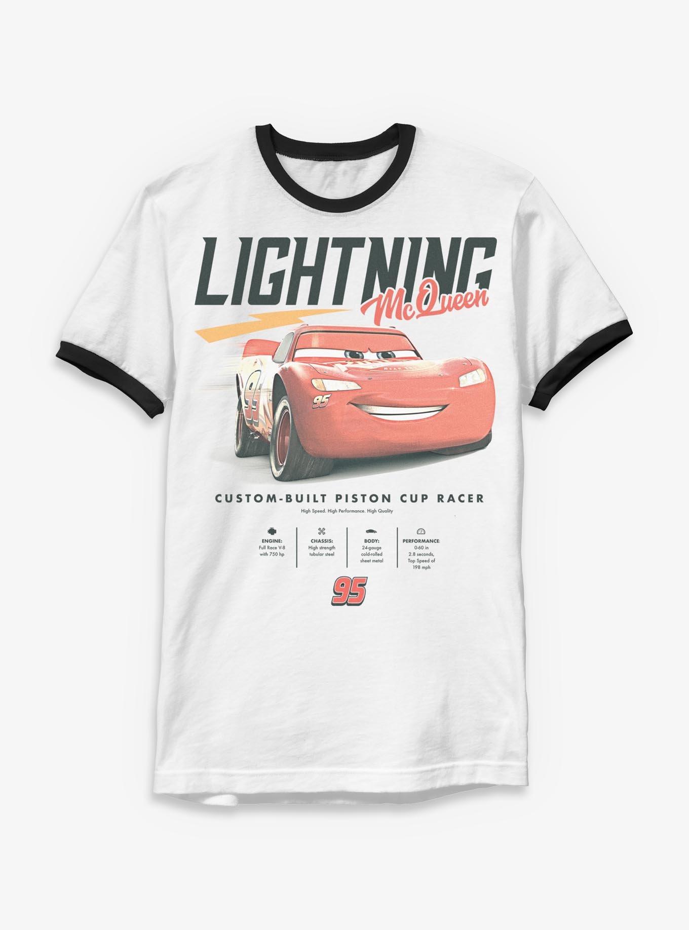 Disney Pixar Cars Lightning McQueen Stats Ringer T-Shirt, , hi-res