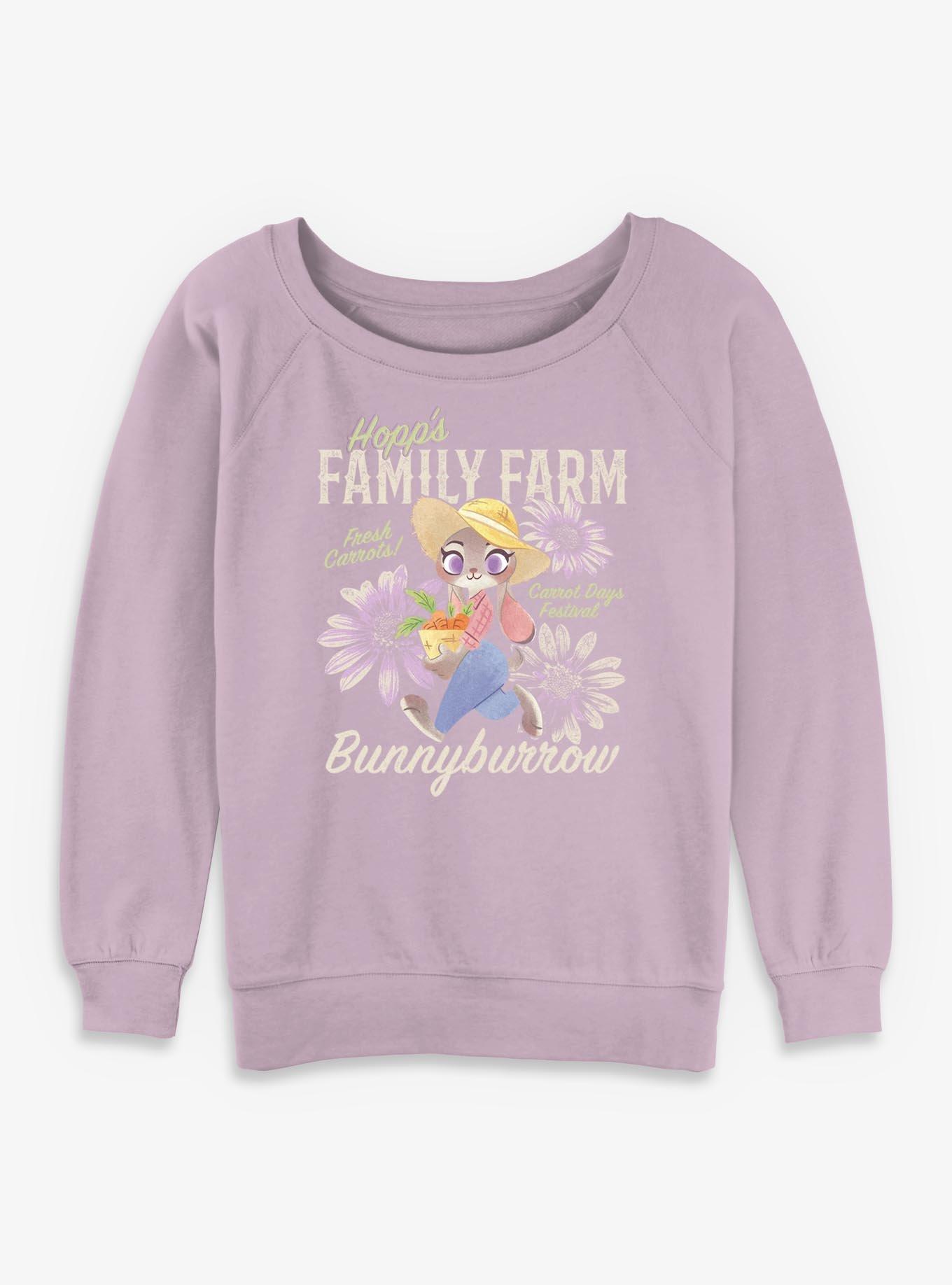 Disney Pixar Zootopia Family Farm Womens Slouchy Sweatshirt, , hi-res